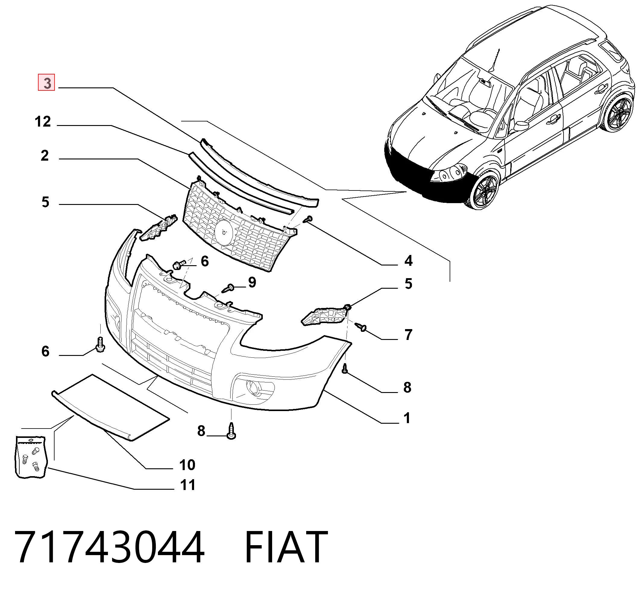 71743044 Fiat/Alfa/Lancia