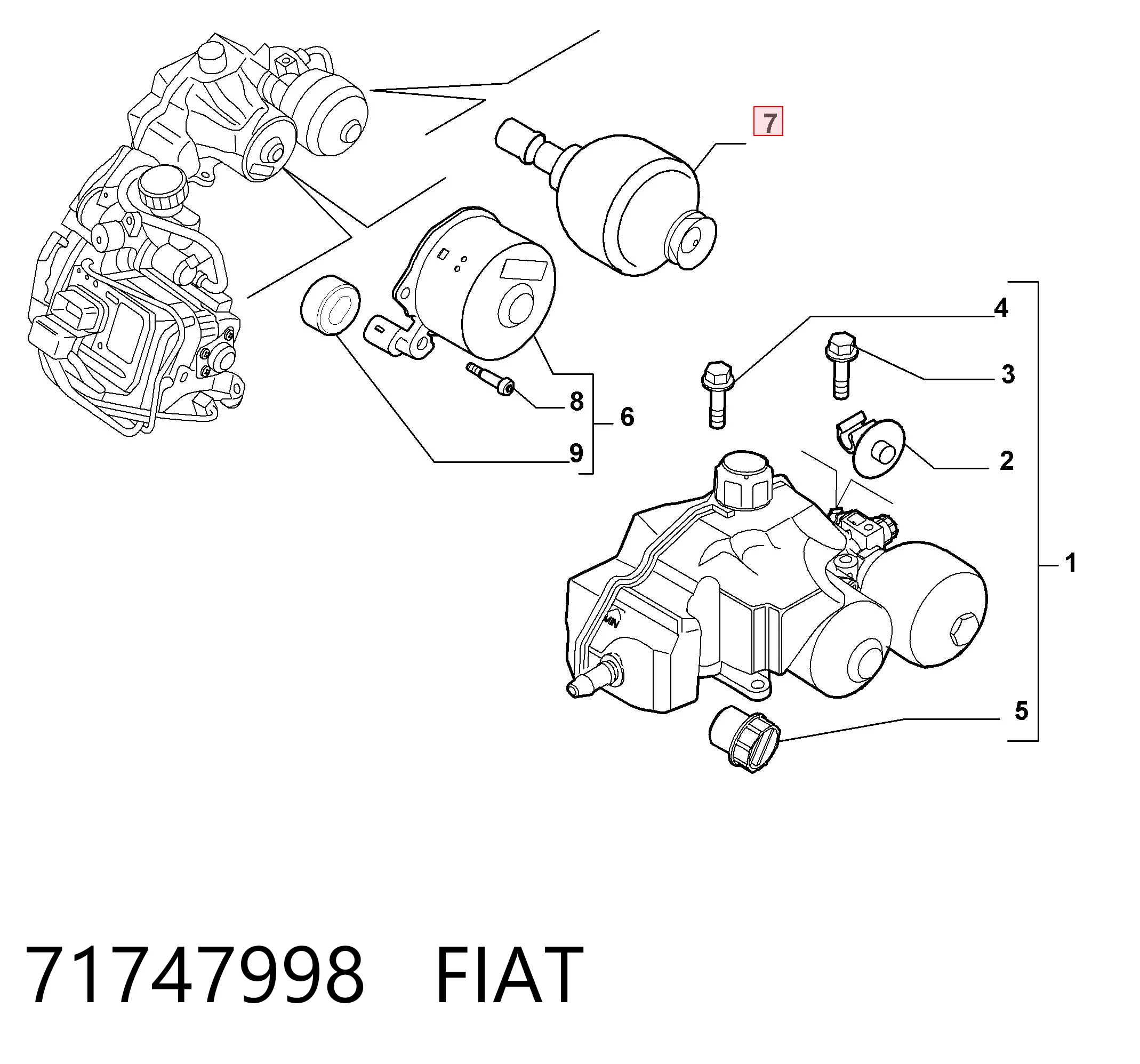 71747998 Fiat/Alfa/Lancia Гідроакумулятор АКПП