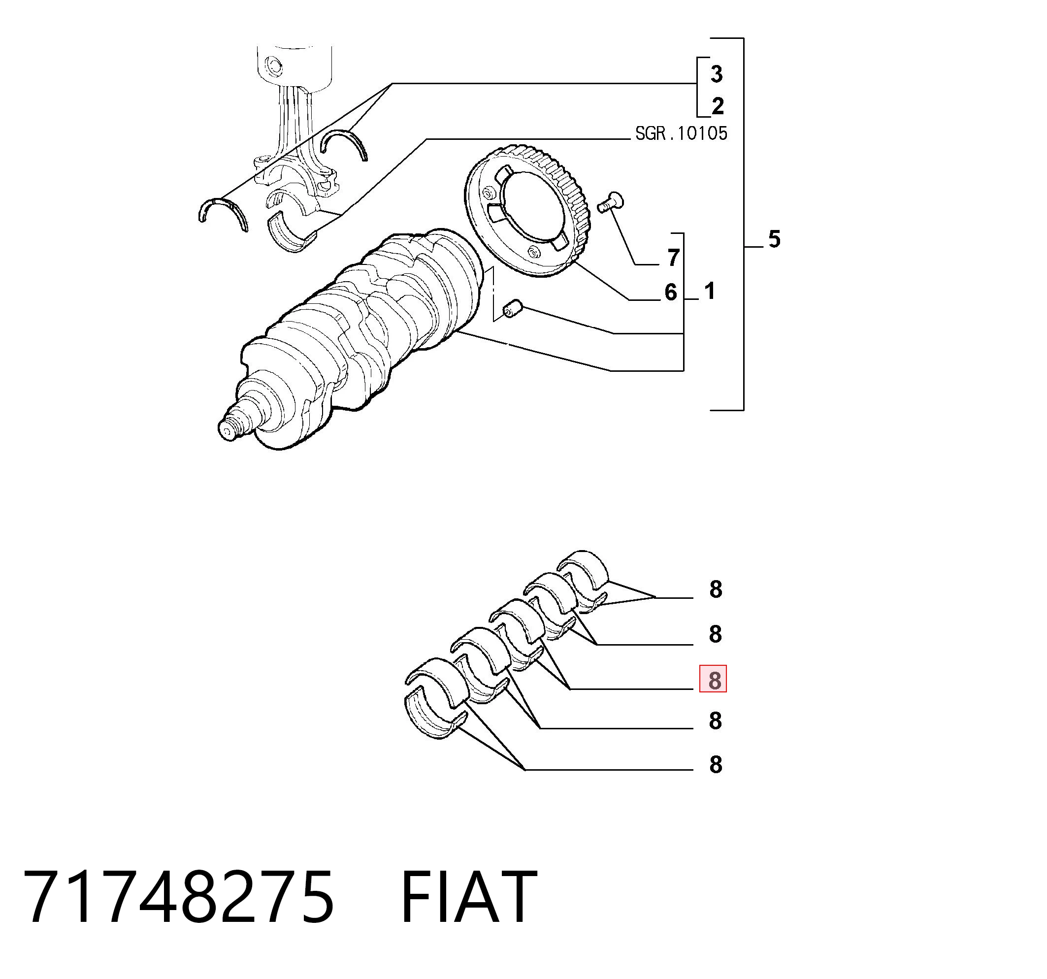 6020040000 Geely Підшипник ковзання клонували