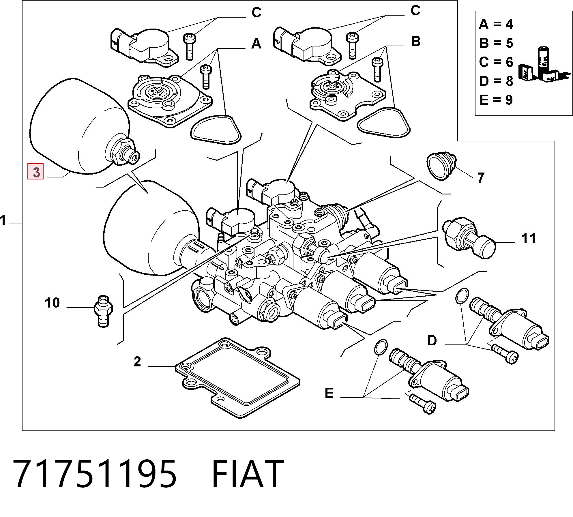 71751195 Fiat/Alfa/Lancia Гідроакумулятор АКПП