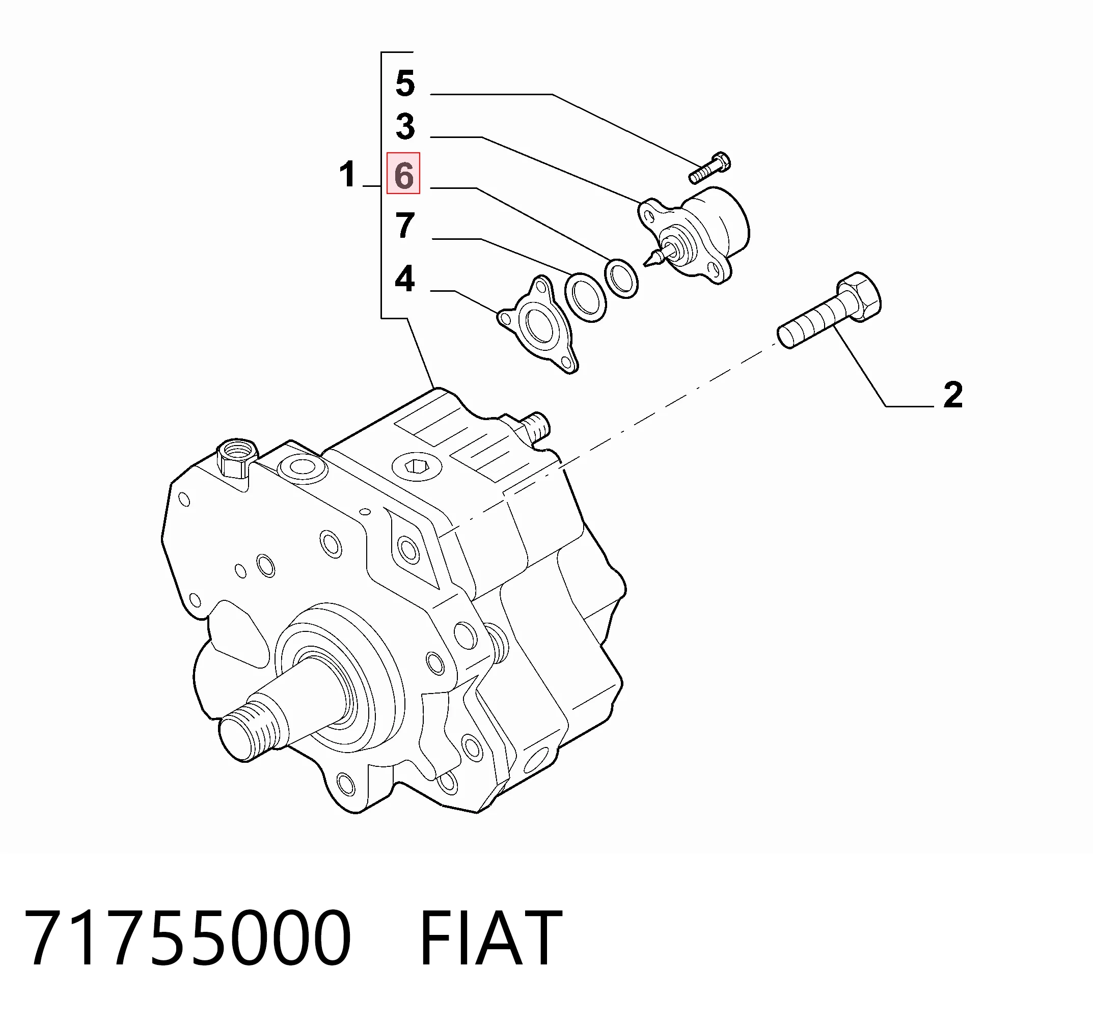 42541850 Iveco Прокладка паливного насосу ПНВТ