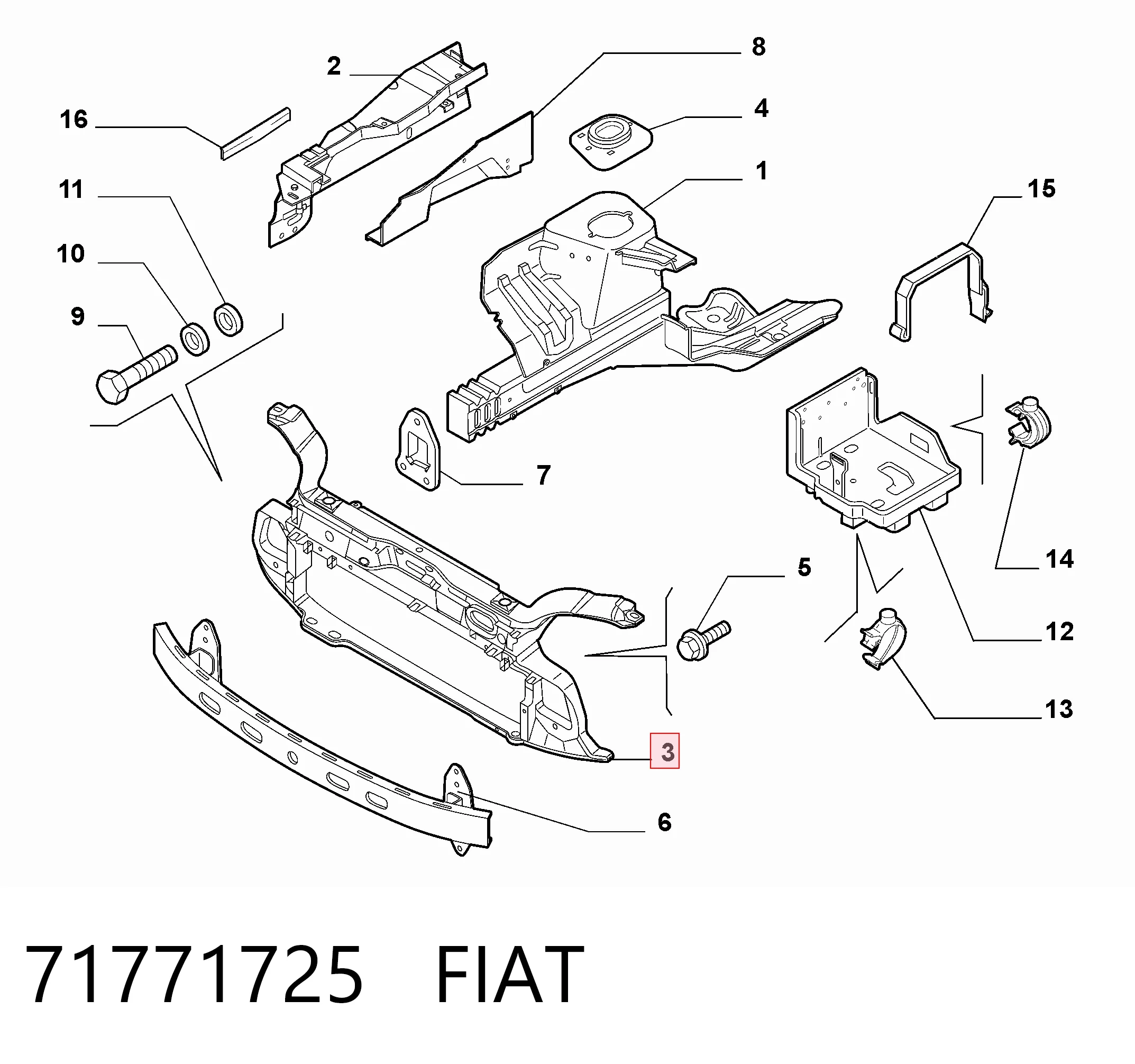 Телевізор на Fiat Panda II 169A