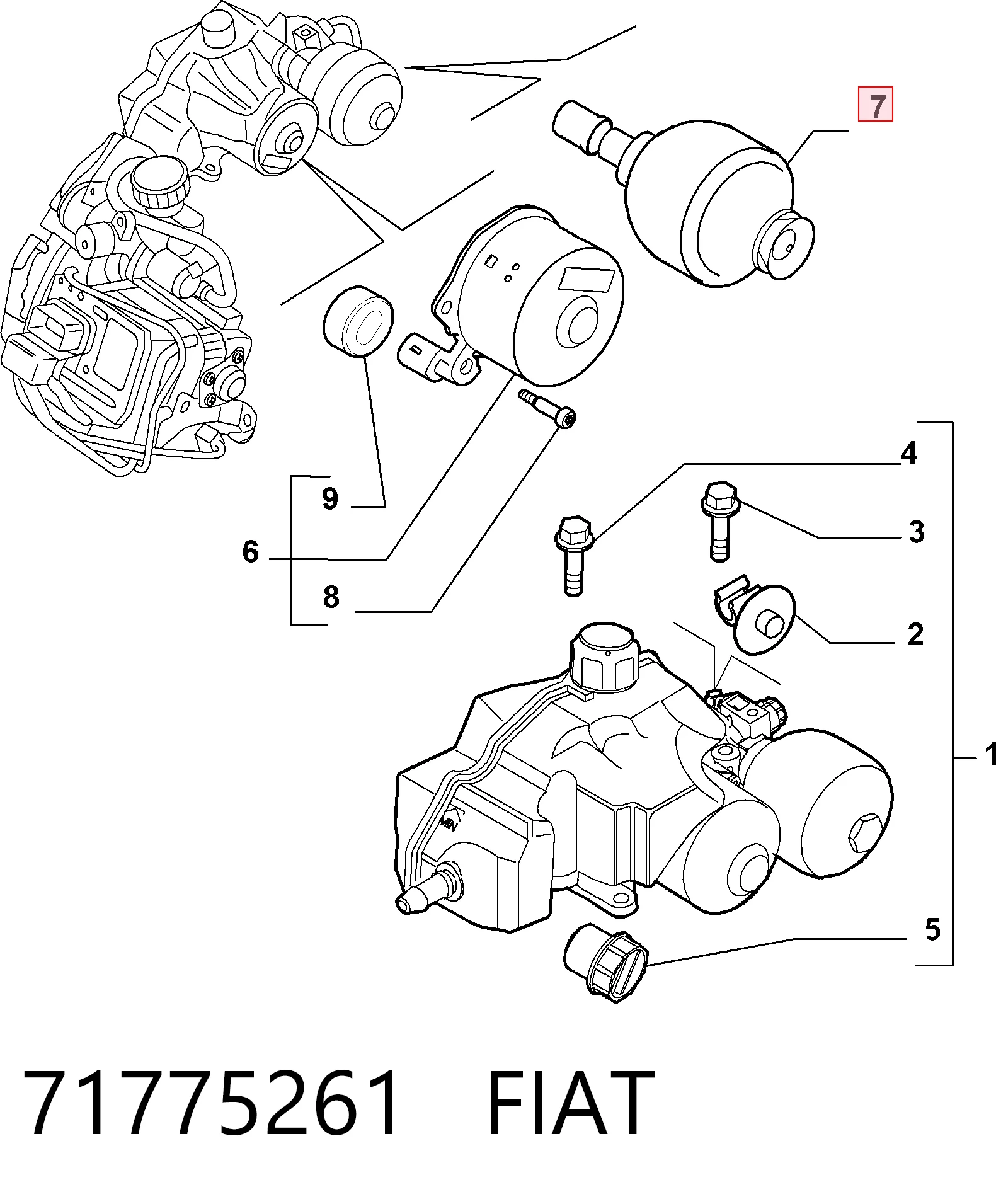 71775261 Fiat/Alfa/Lancia Гідроакумулятор АКПП