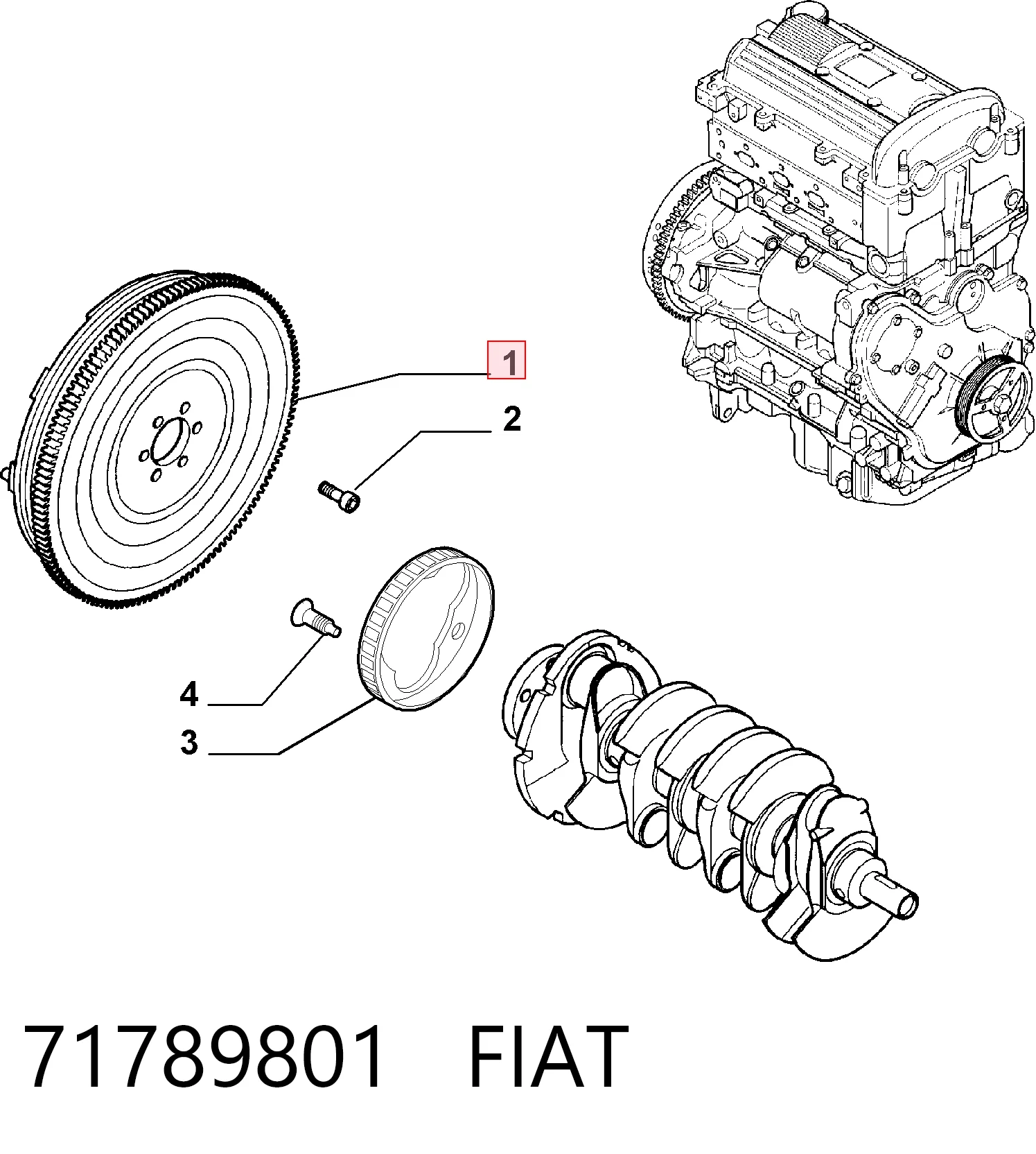 Маховик 55204328 Opel