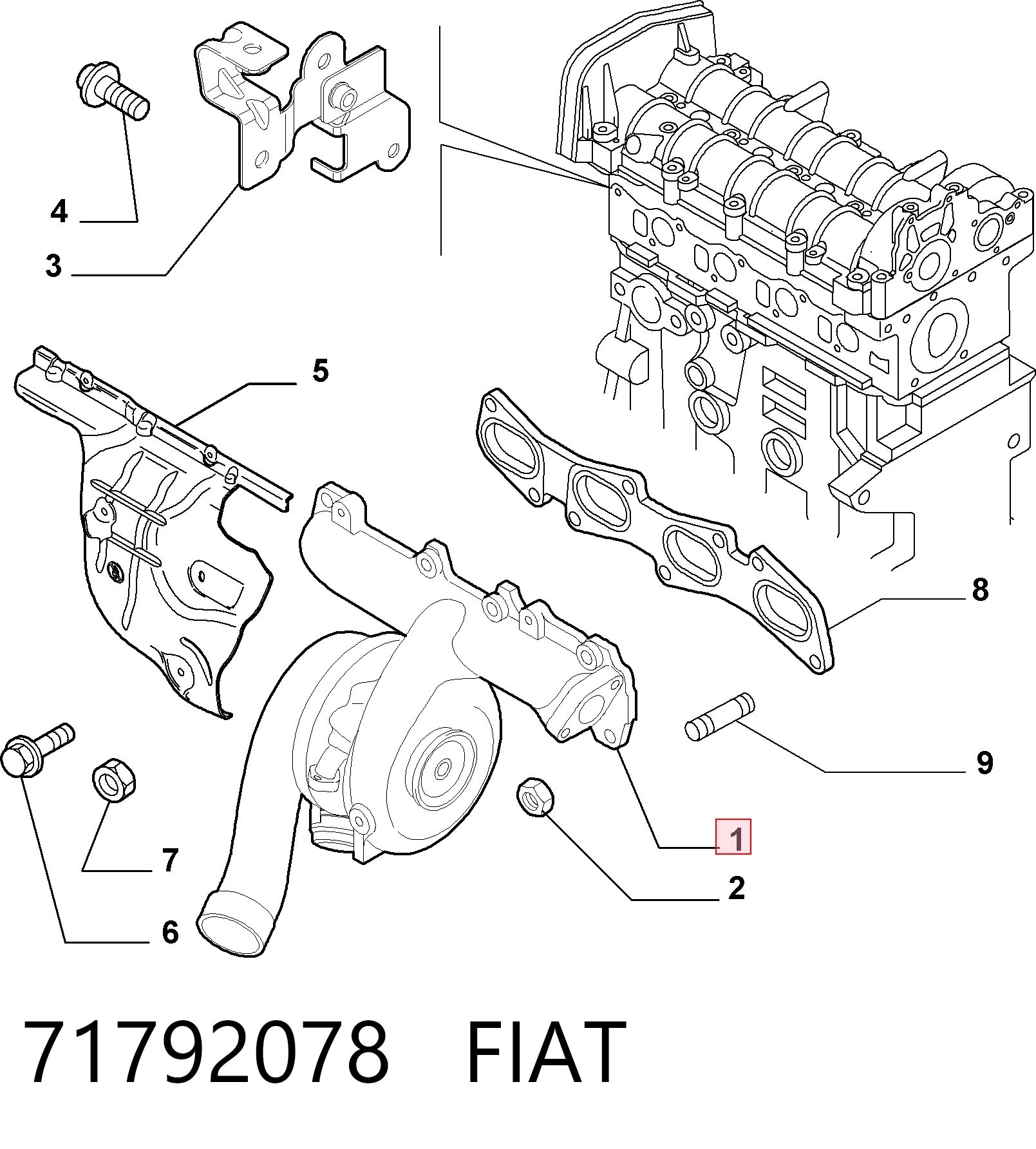 Турбокомпресор Alfa Romeo 159 