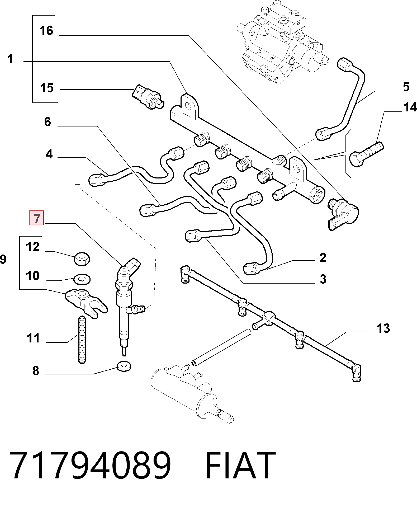 Форсунка інжектора General Motors 445110243