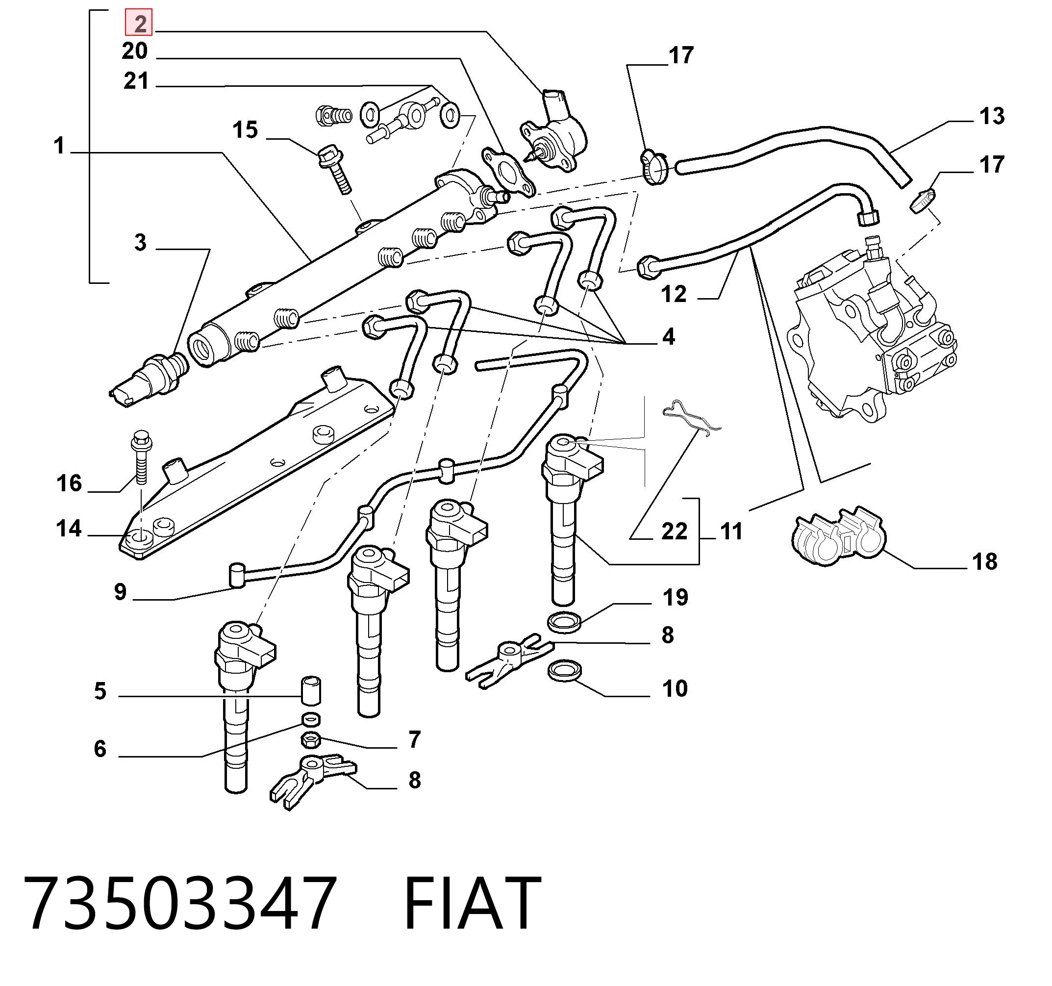1561084E50 Bosch Регулятор тиску палива