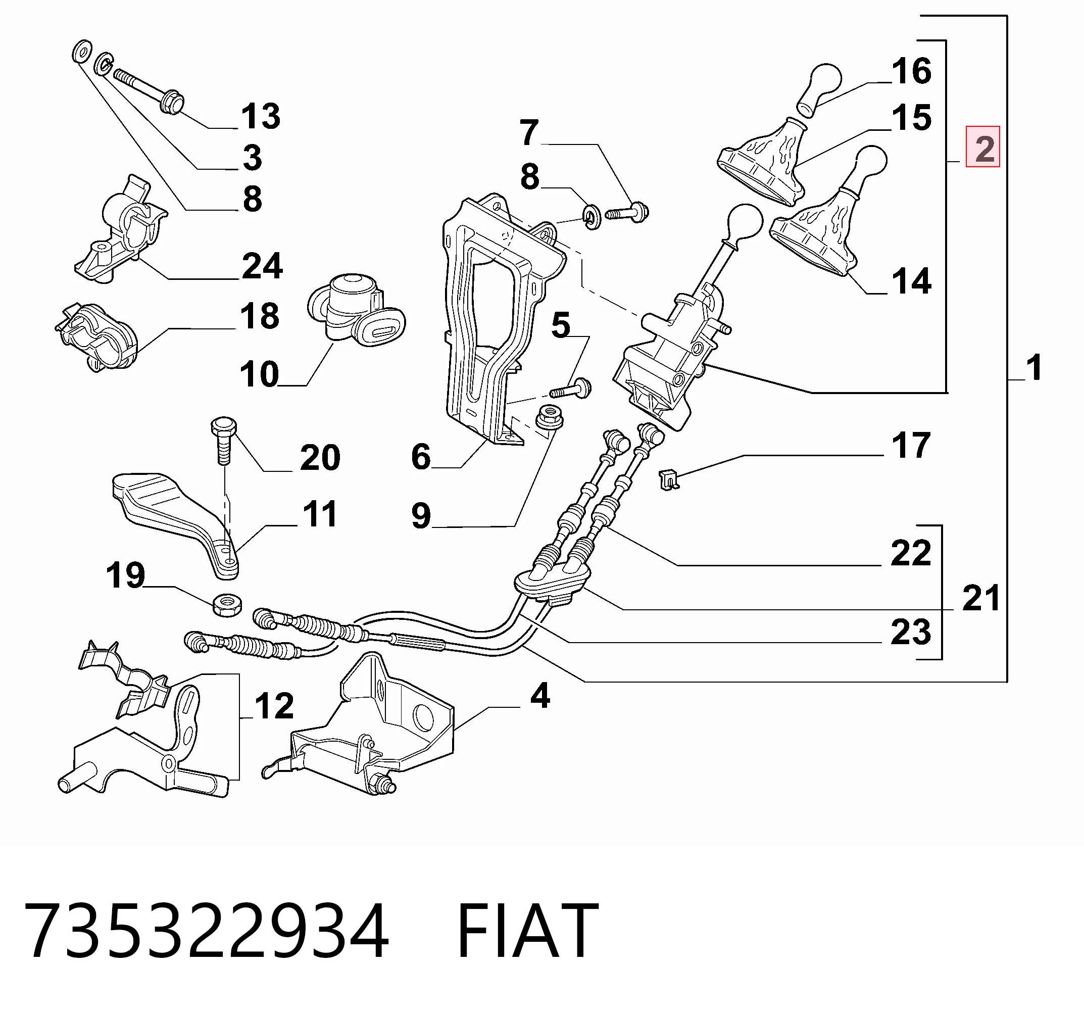 Механізм перемикання передач DF FI5023 ціна, від 87.38 USD