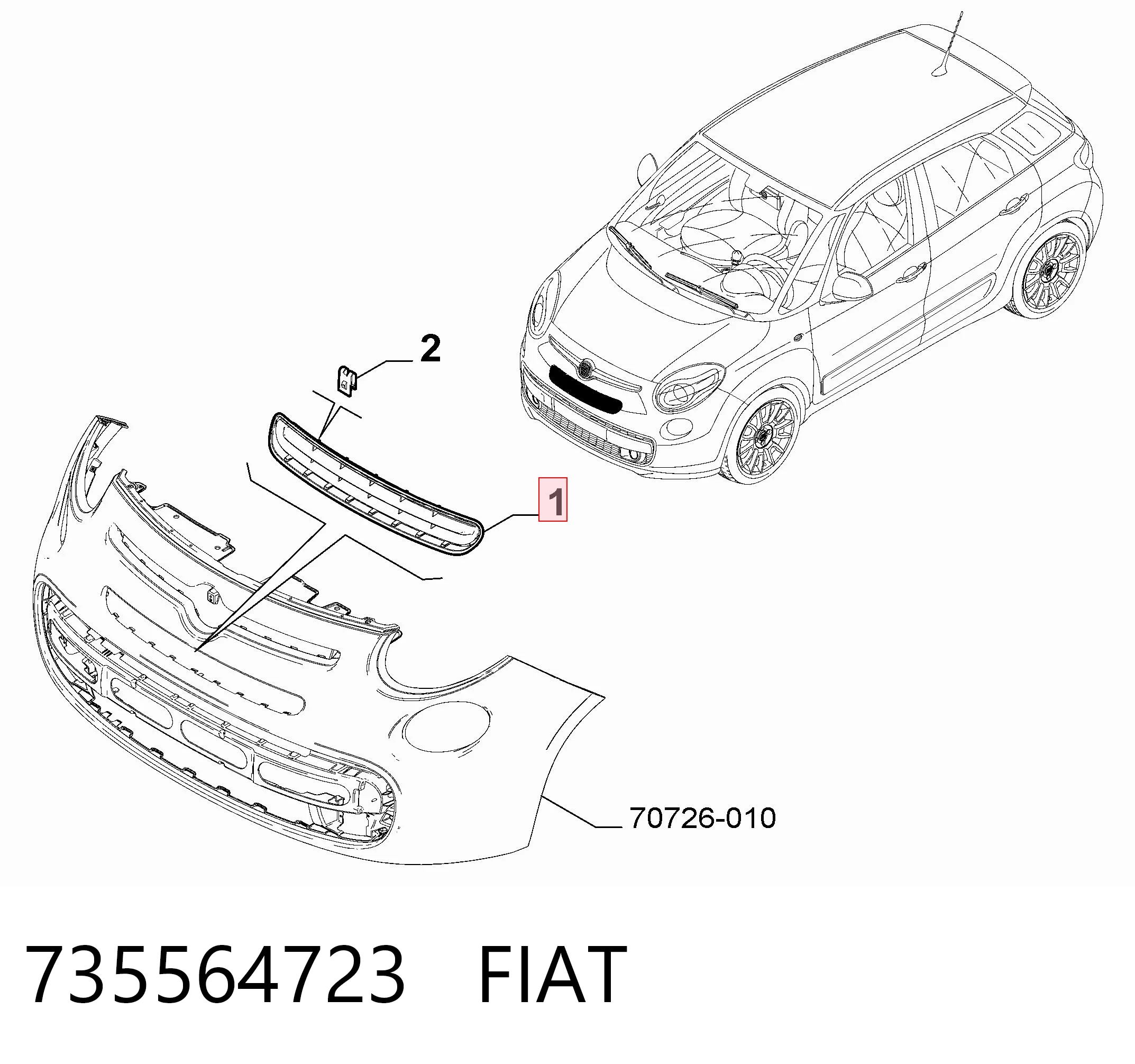 30L1271 Polcar Решітка радіатора