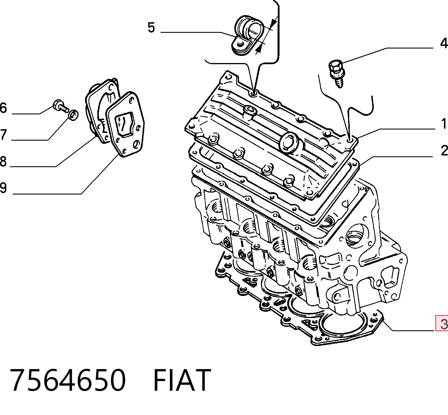 Прокладка ГБЦ Fiat Tipo хетчбек (160) (1987 - 1996) ціна, від 14.54 USD