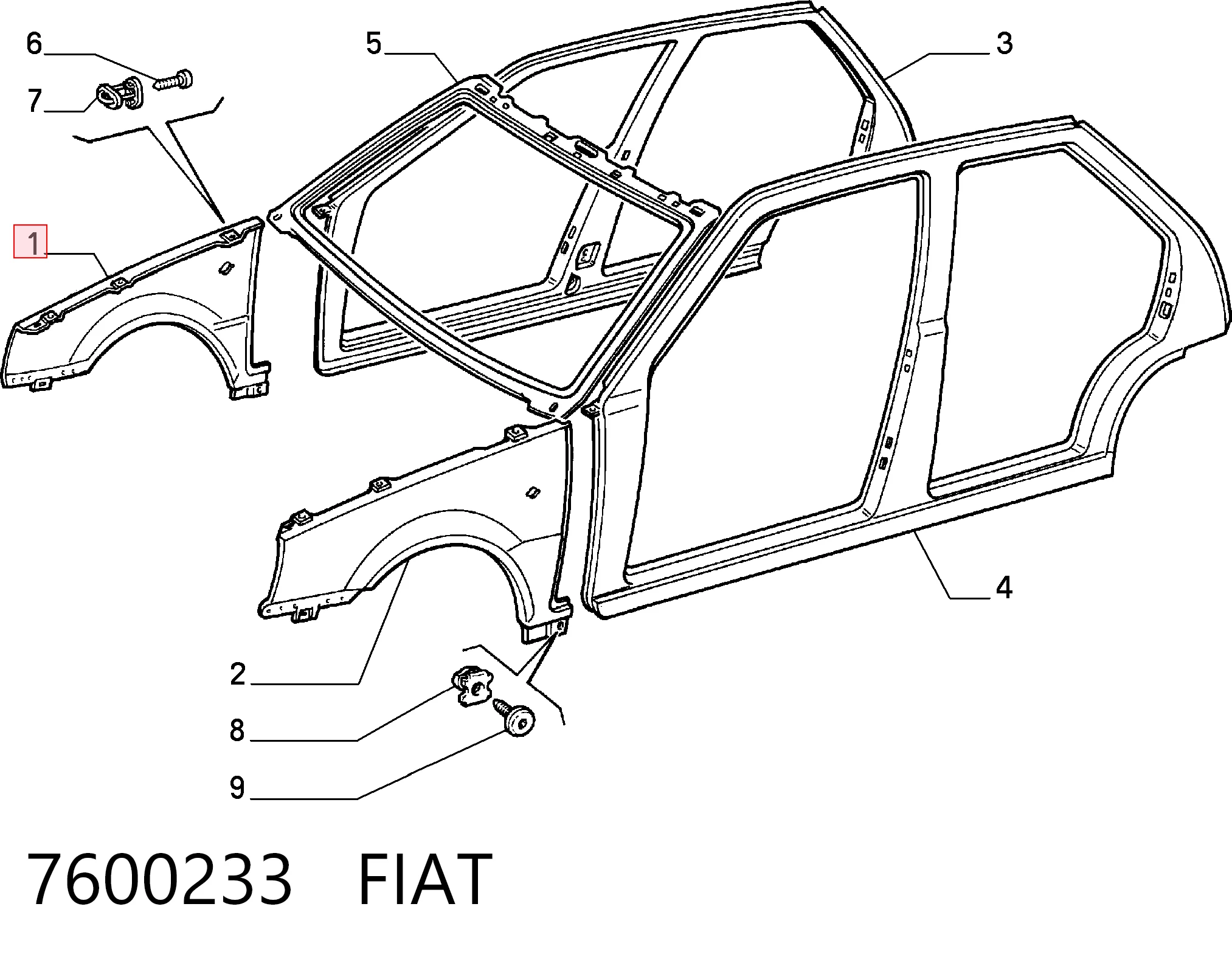 Крила на Fiat Tipo  160