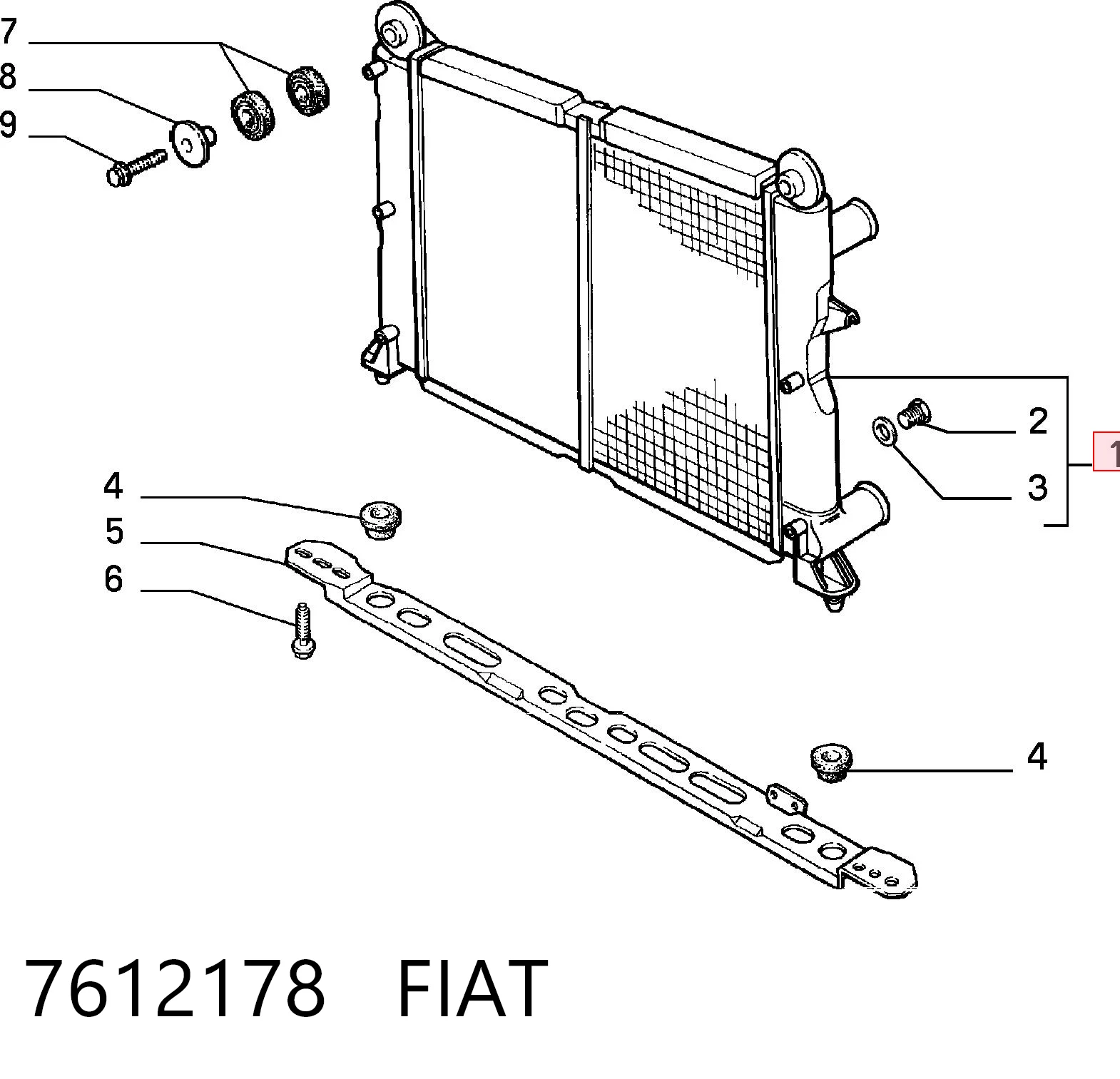 BM1546 Magneti Marelli Радіатор охолодження двигуна