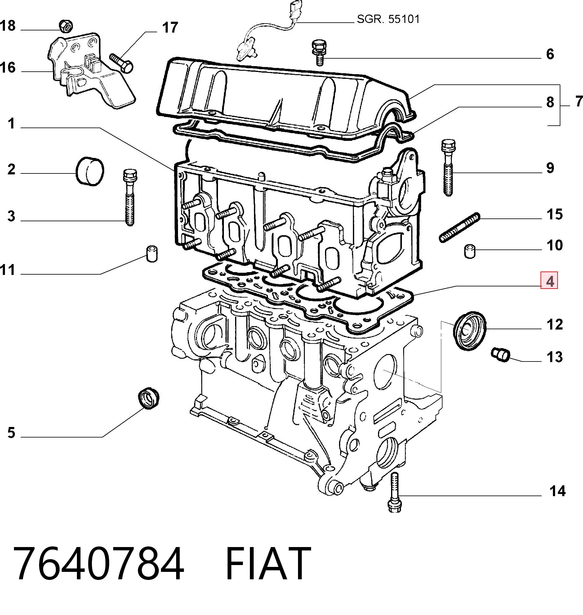 Купити Прокладка ГБЦ Fiat Panda II 169A