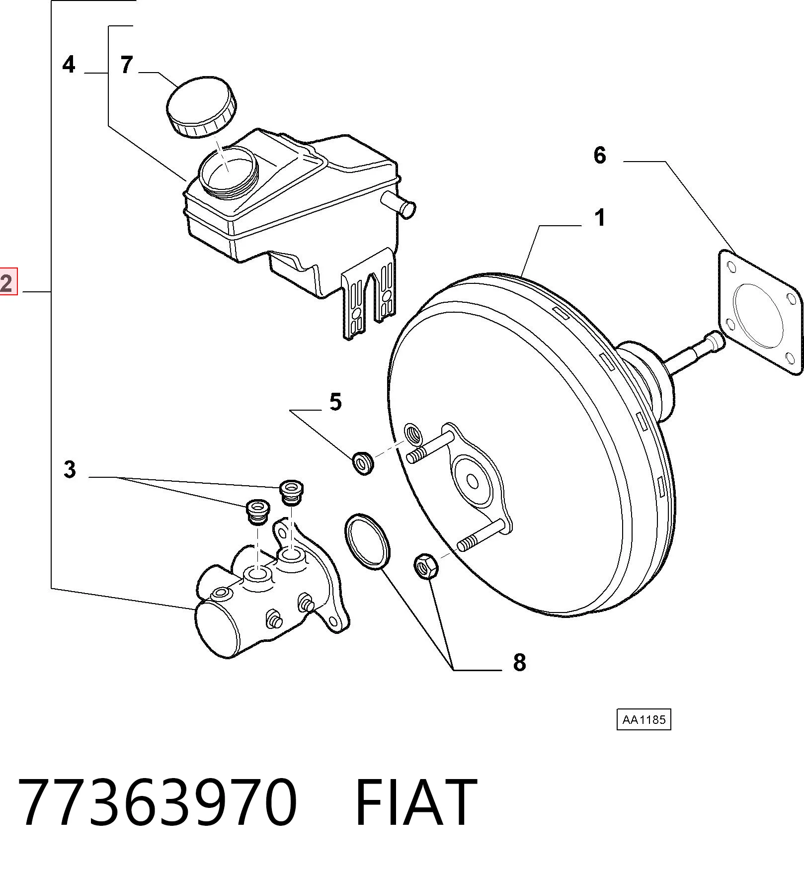 Циліндр головний гальма (Гідротормоз) Bosch 204123792 ціна, від 71.48 USD
