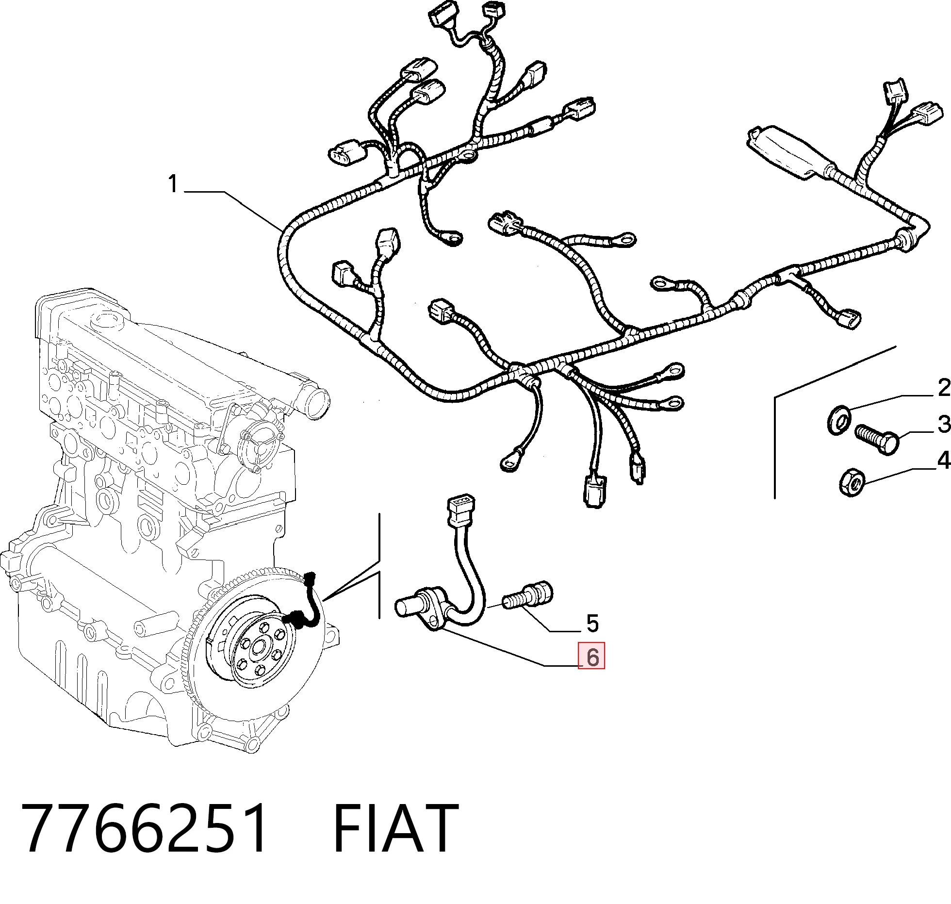 7766251 Fiat/Alfa/Lancia ДПКВ