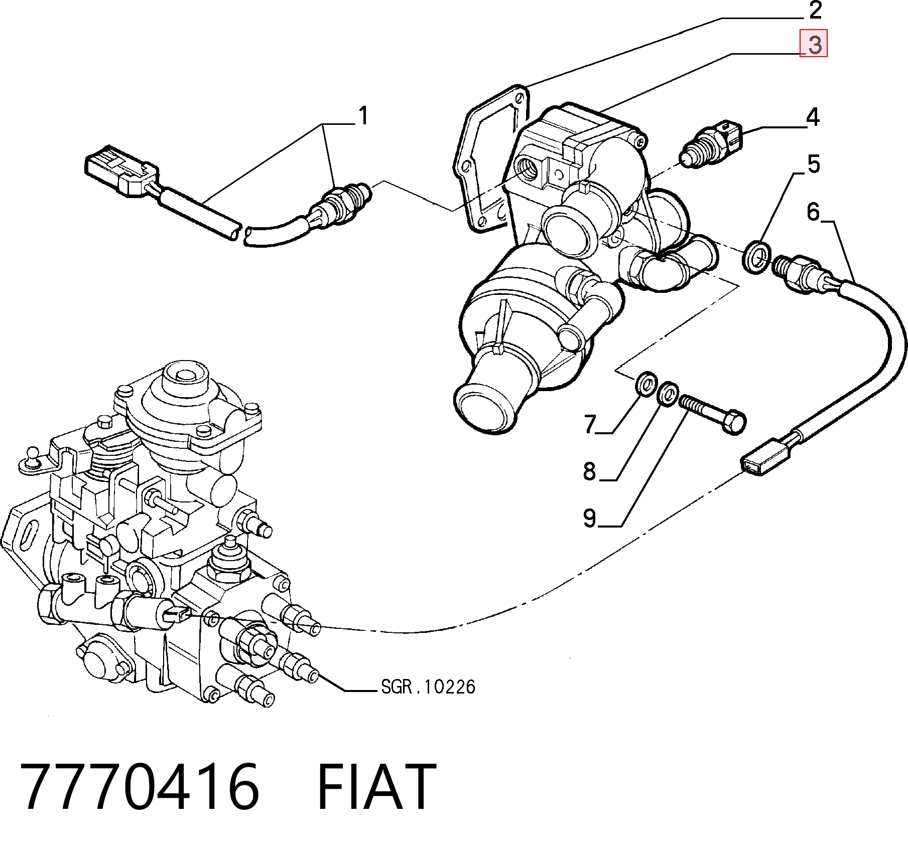7770416 Ferrari Авто термостат
