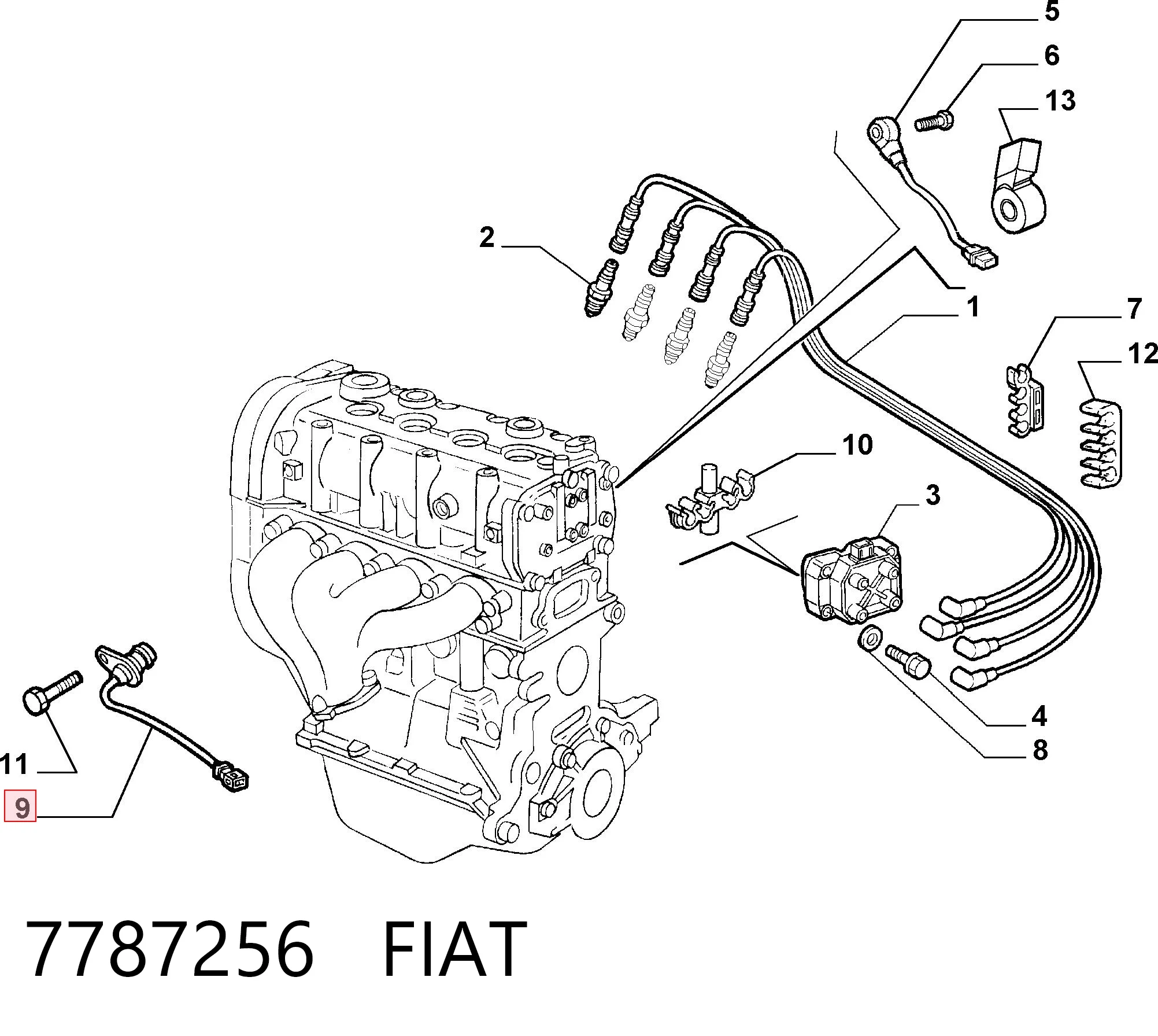 7787256 Fiat/Alfa/Lancia ДПКВ