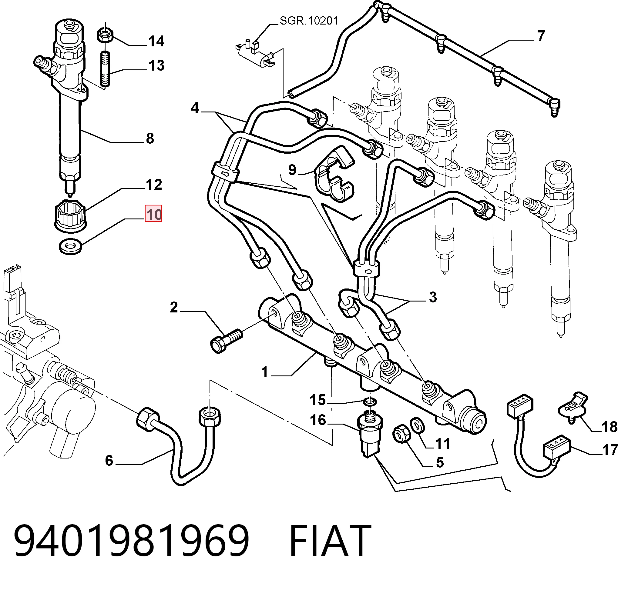 Ущільнююче кільце форсунок інжектора Ford 4S7Q9M577AA ціна, від 1.42 USD