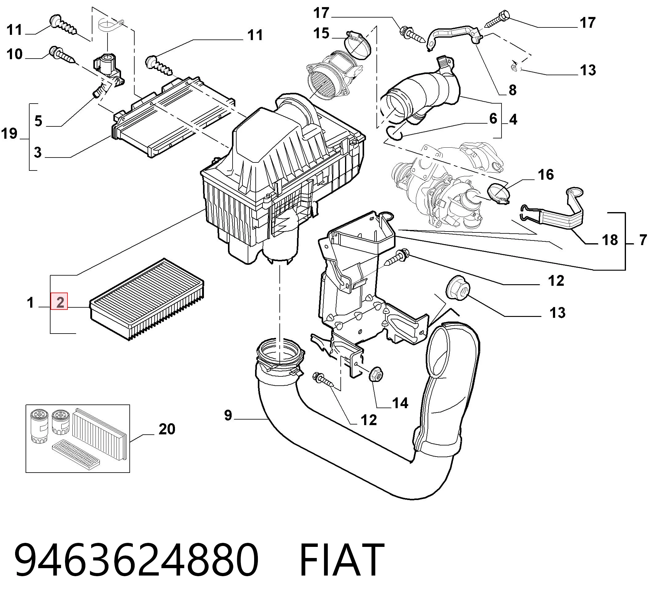 Купити RF1418FWB Goodrem Автомобільний фільтр повітря