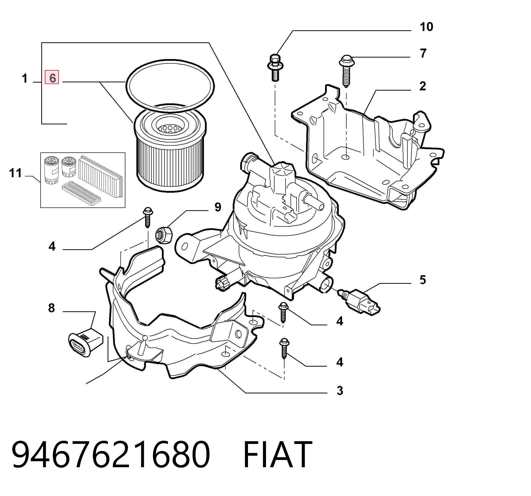 9467621680 Fiat/Alfa/Lancia