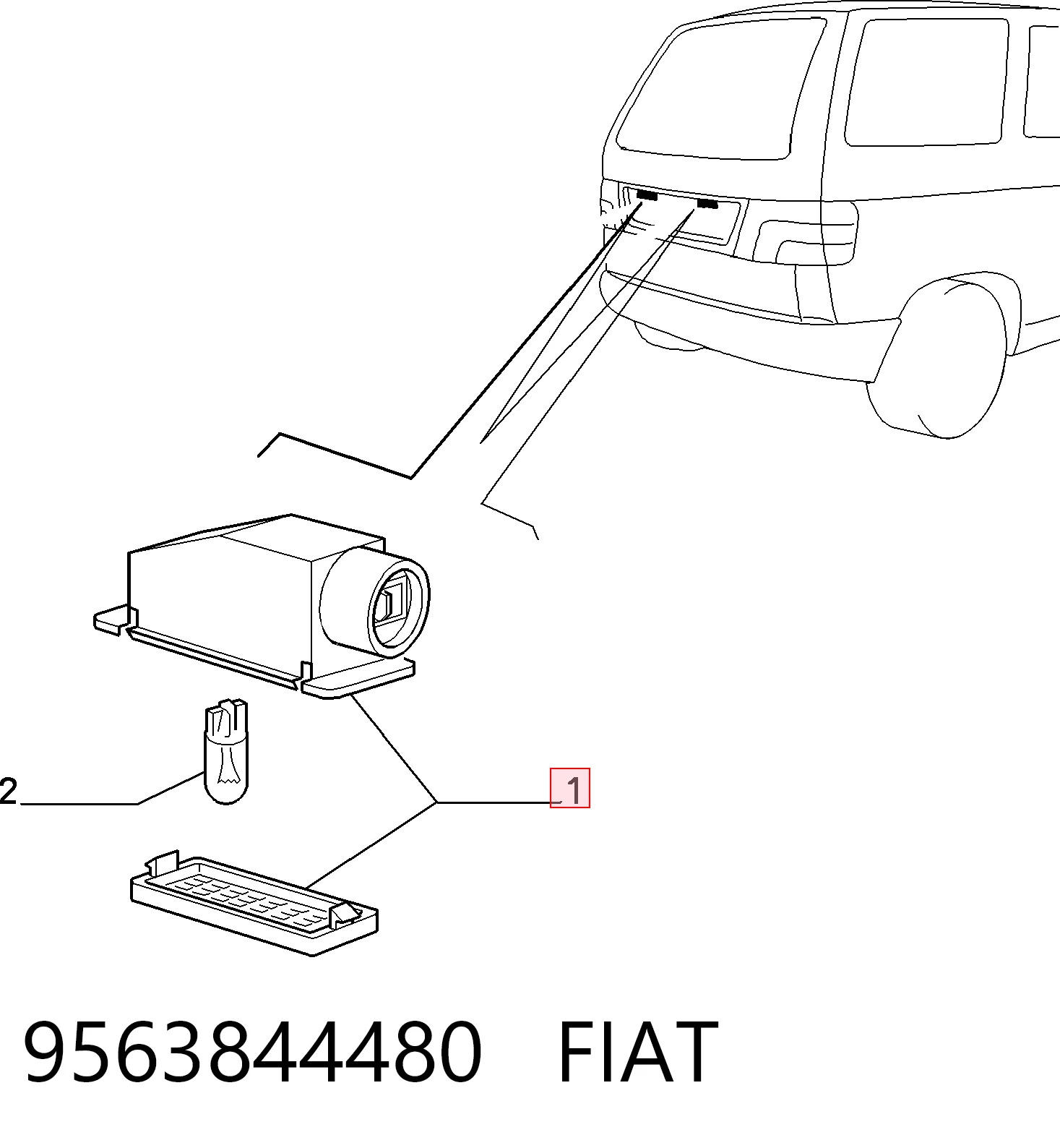 Купити 26511AU310 Nissan/Infiniti Ліхтар підсвічування заднього номерного знака