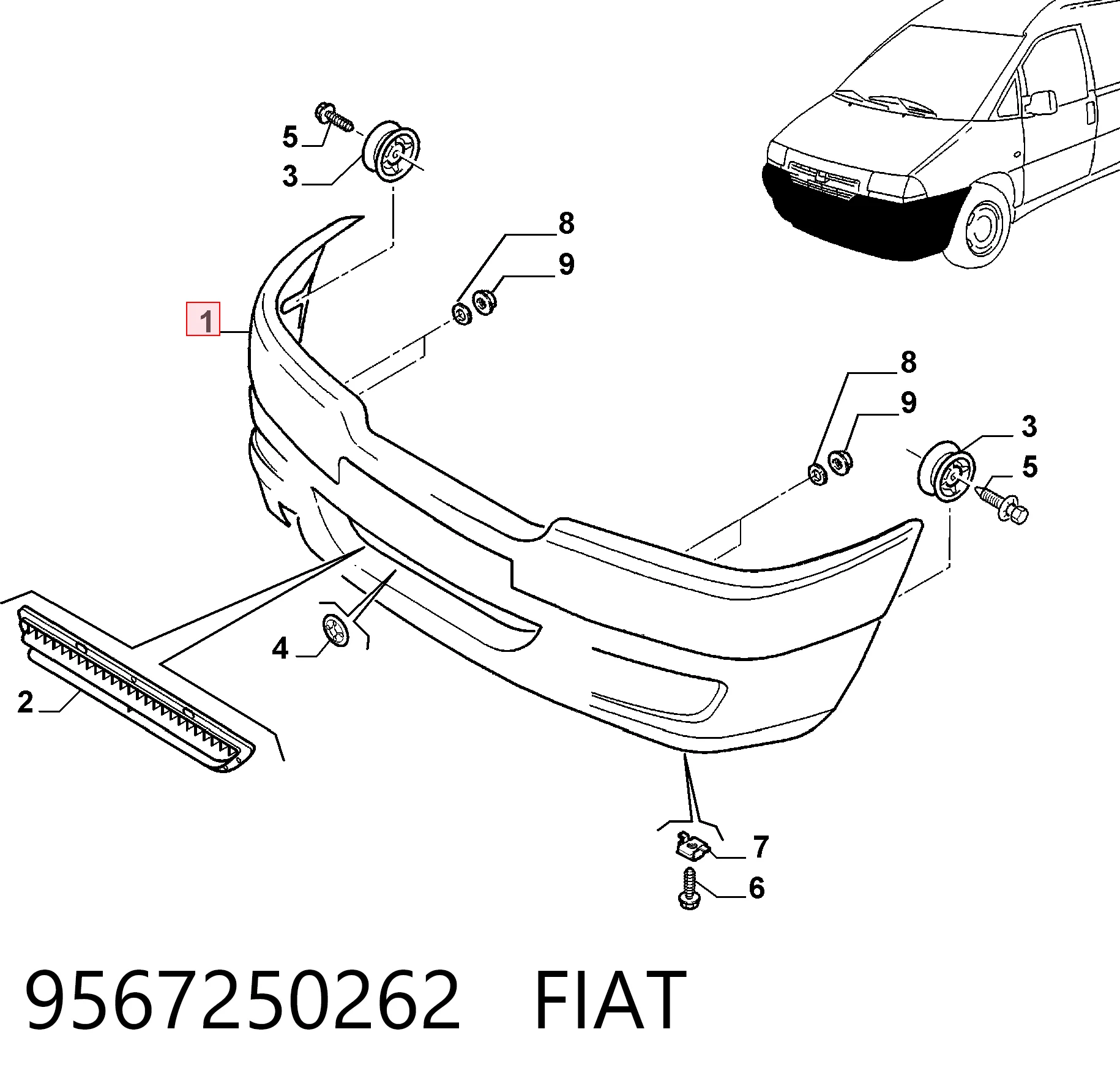 Бампер на авто Polcar 239507UA ціна, від 134.91 USD