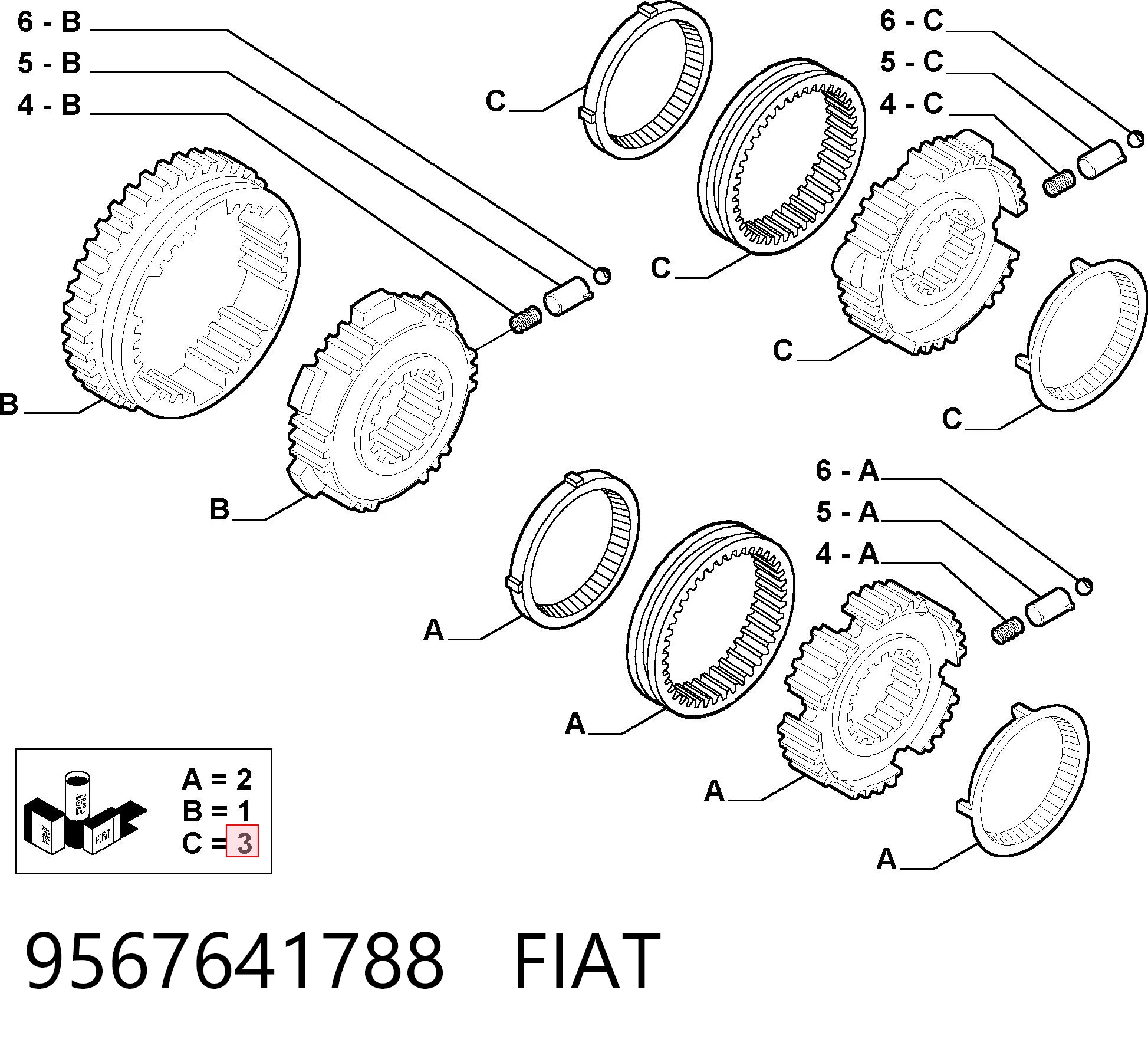 9567641788 Fiat/Alfa/Lancia