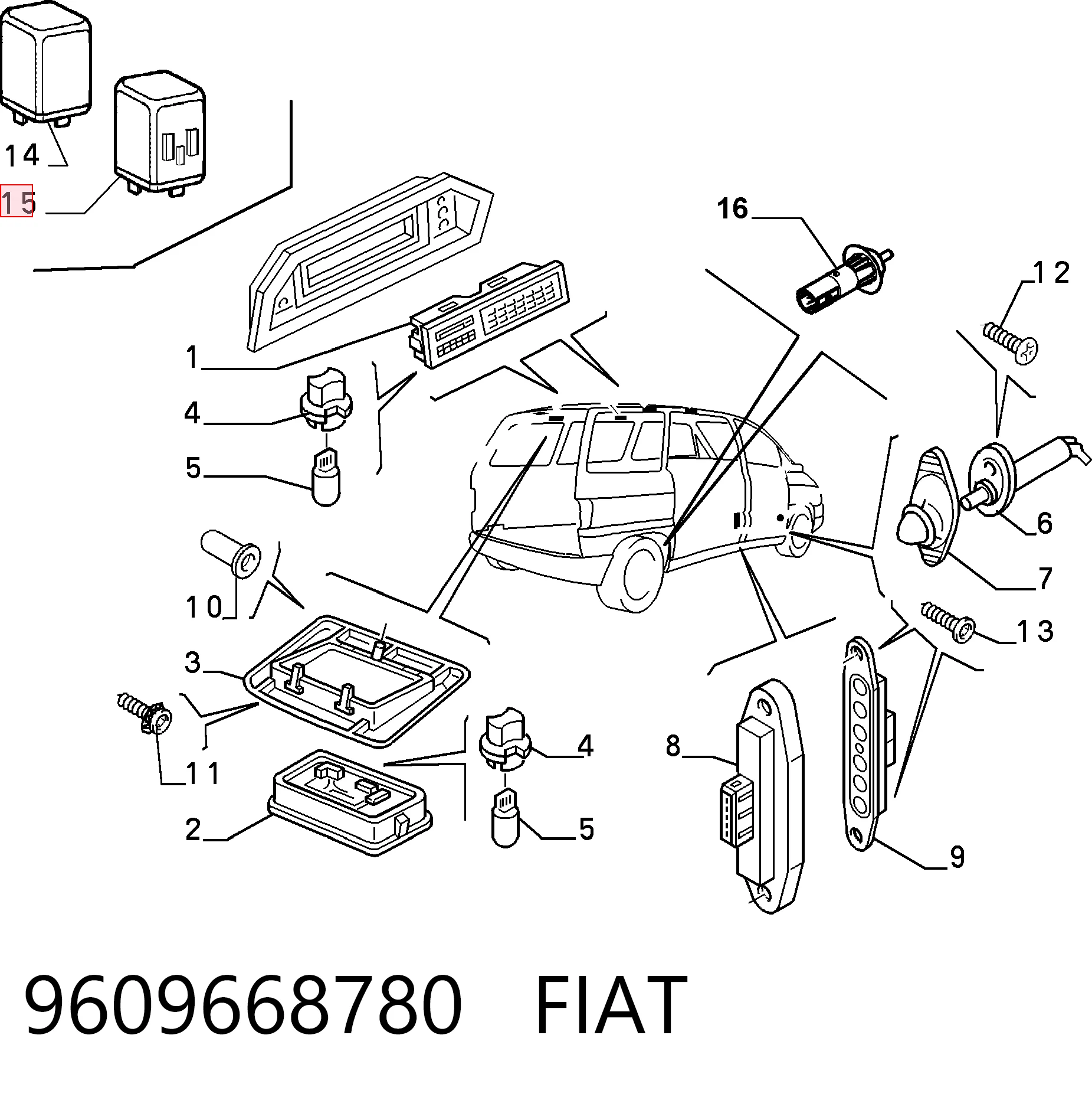  Peugeot/Citroen 9609668780 ціна, від 2.82 USD