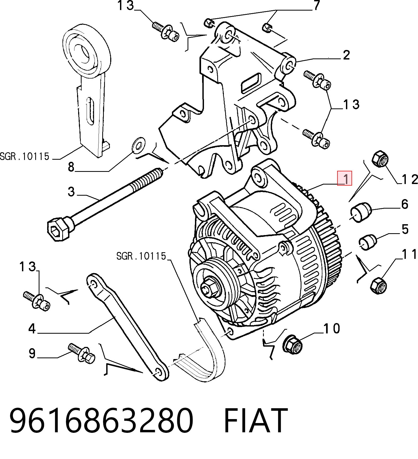 15841234 General Motors Авто генератор
