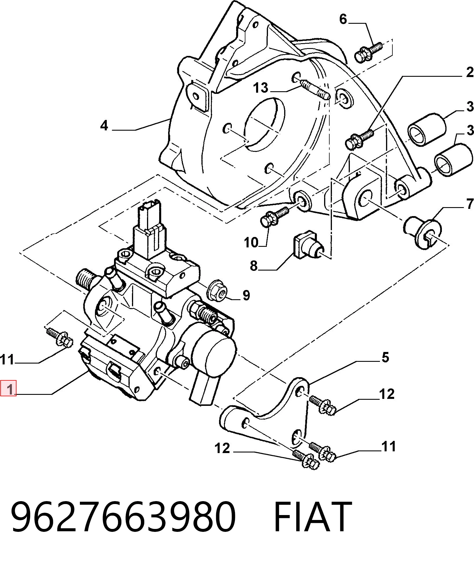 Насос паливний високого тиску Bosch 986437012 ціна, від 74.30 USD