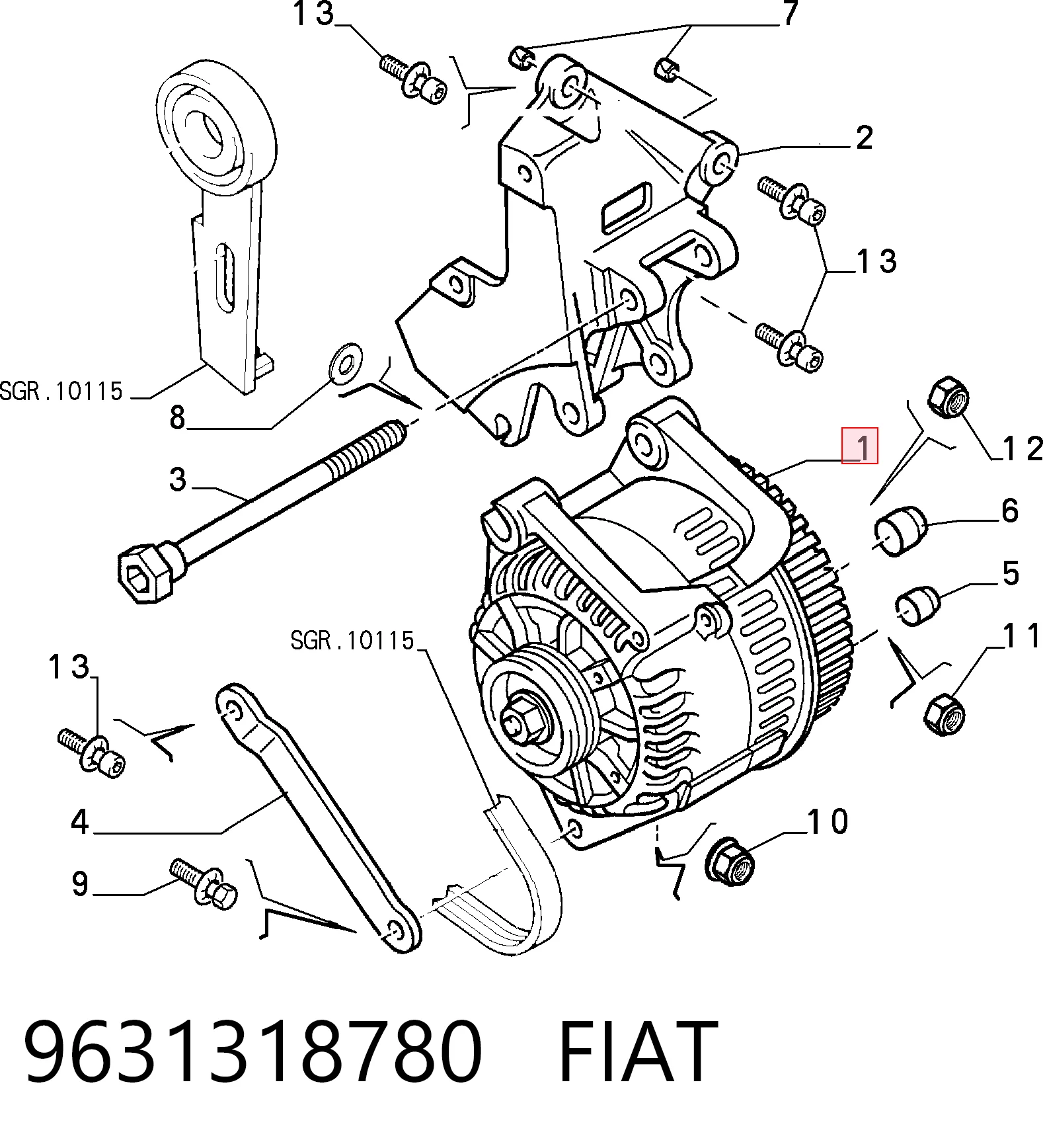 2116020 Denso Авто генератор