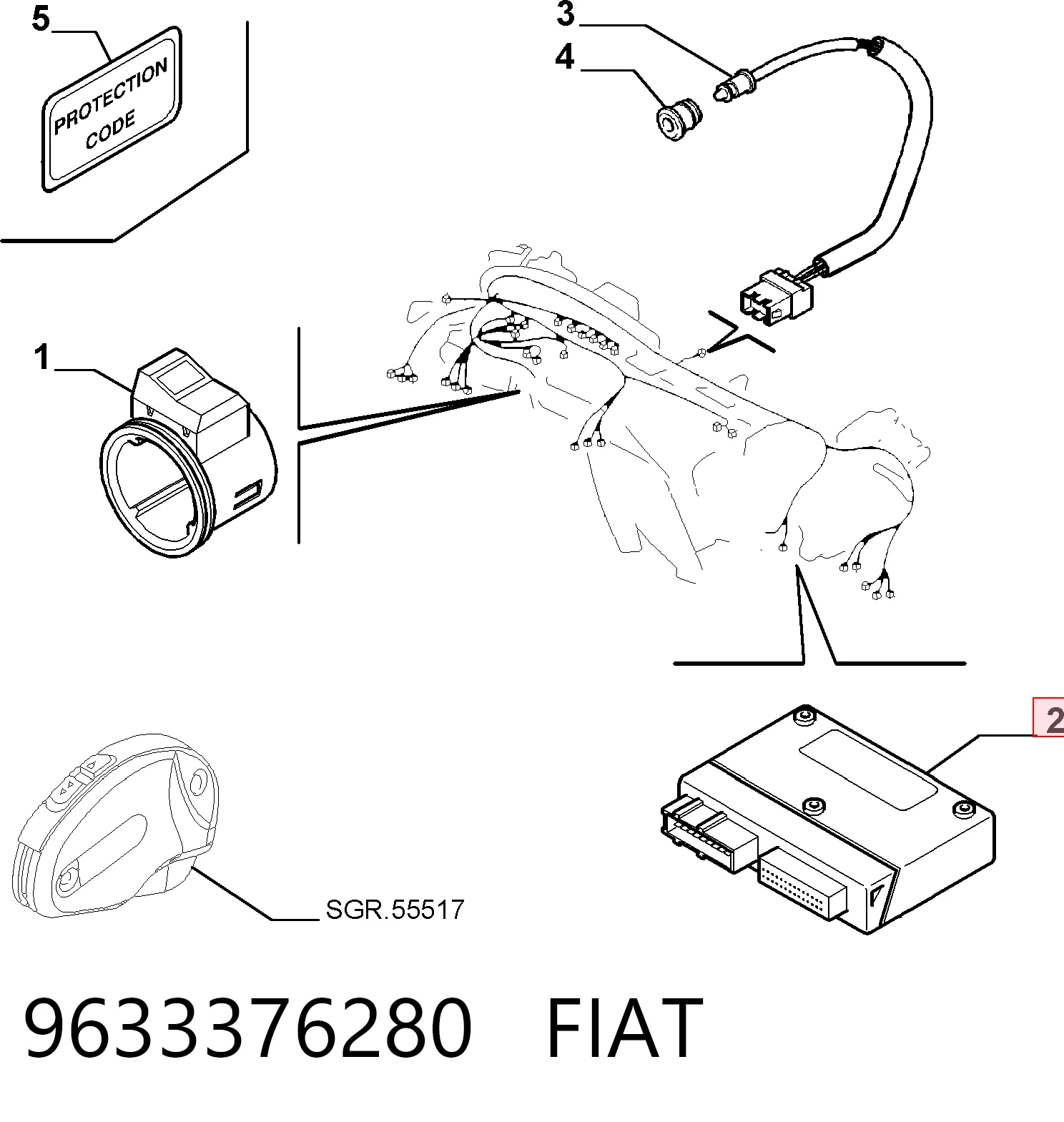 9638666580 Peugeot/Citroen Іммобілайзер