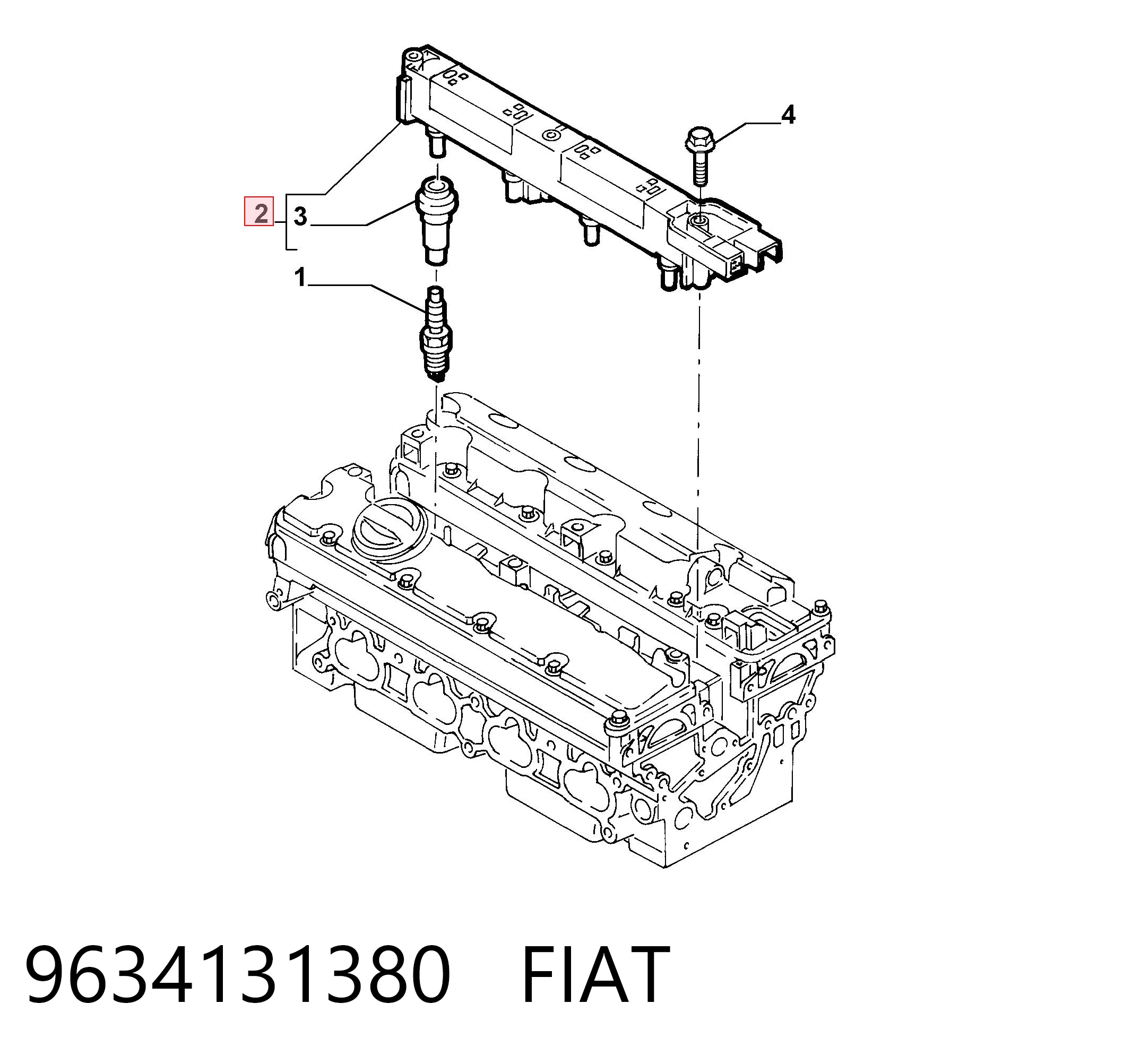 9634131380 Fiat/Alfa/Lancia Котушка запалювання