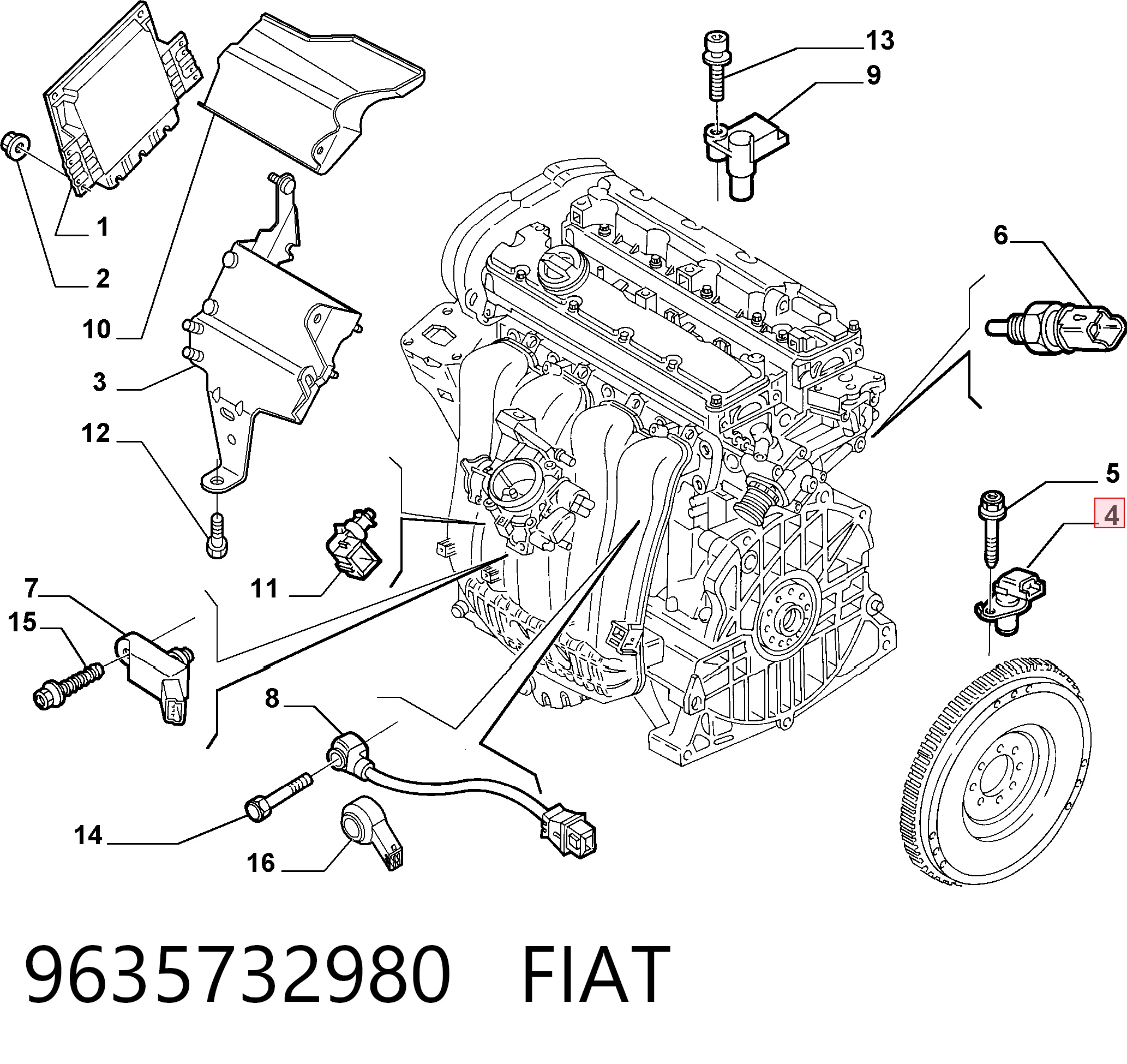 9635732980 Fiat/Alfa/Lancia ДПКВ
