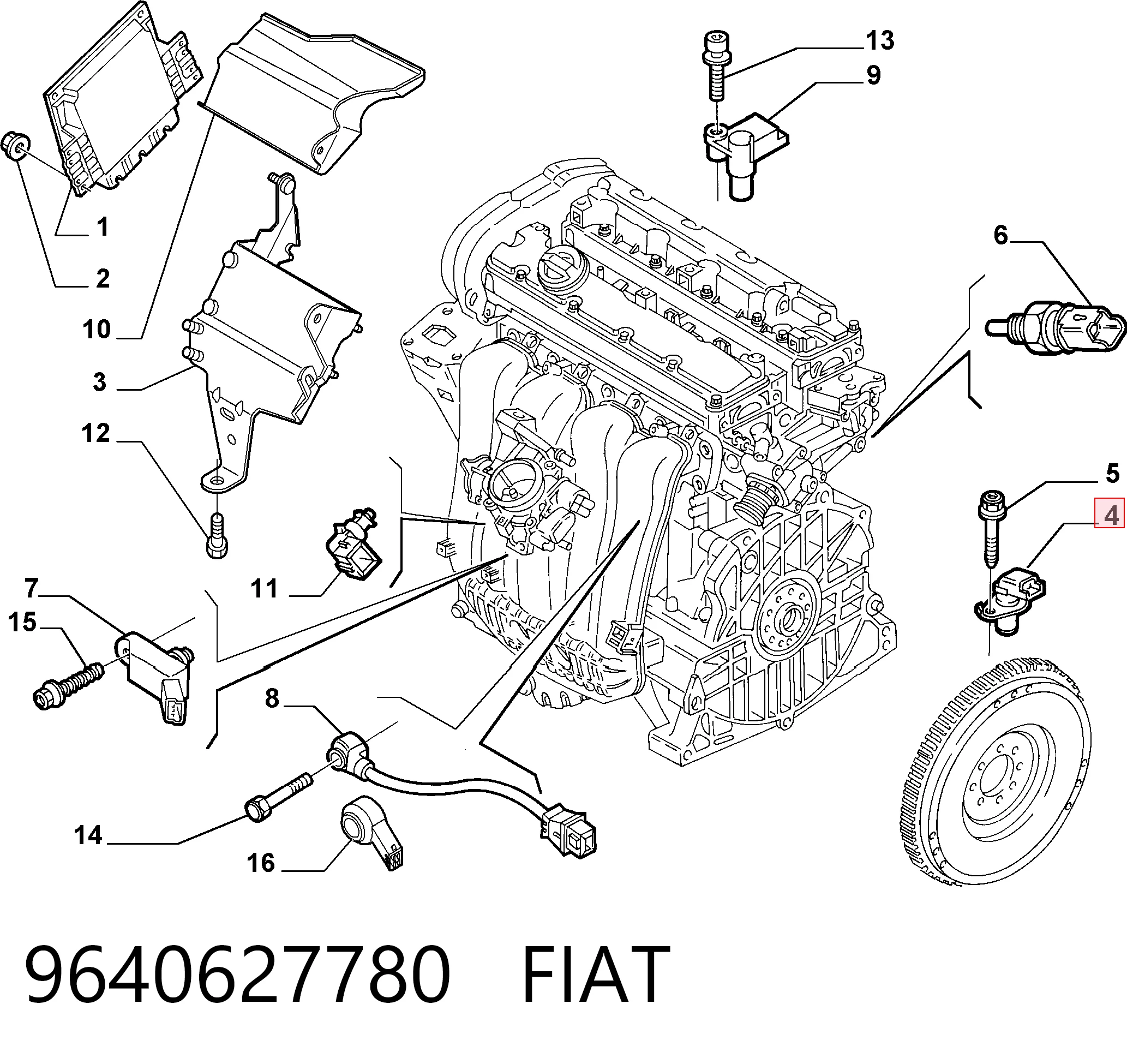 9640627780 Fiat/Alfa/Lancia ДПКВ