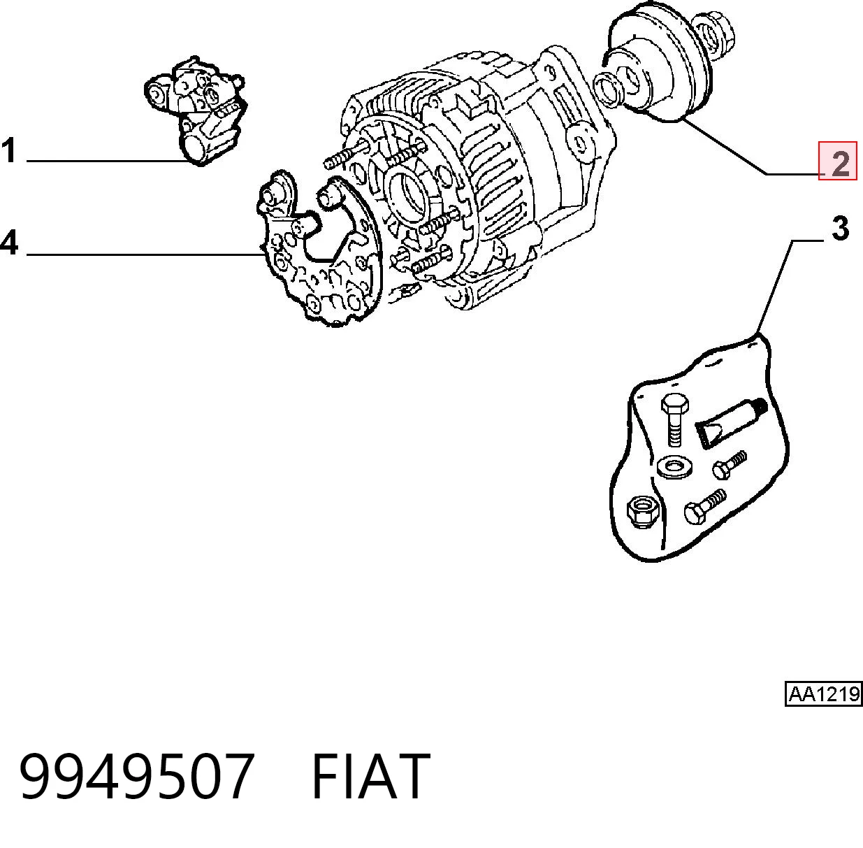 Купити 230288 REMA-PARTS Шків генератора