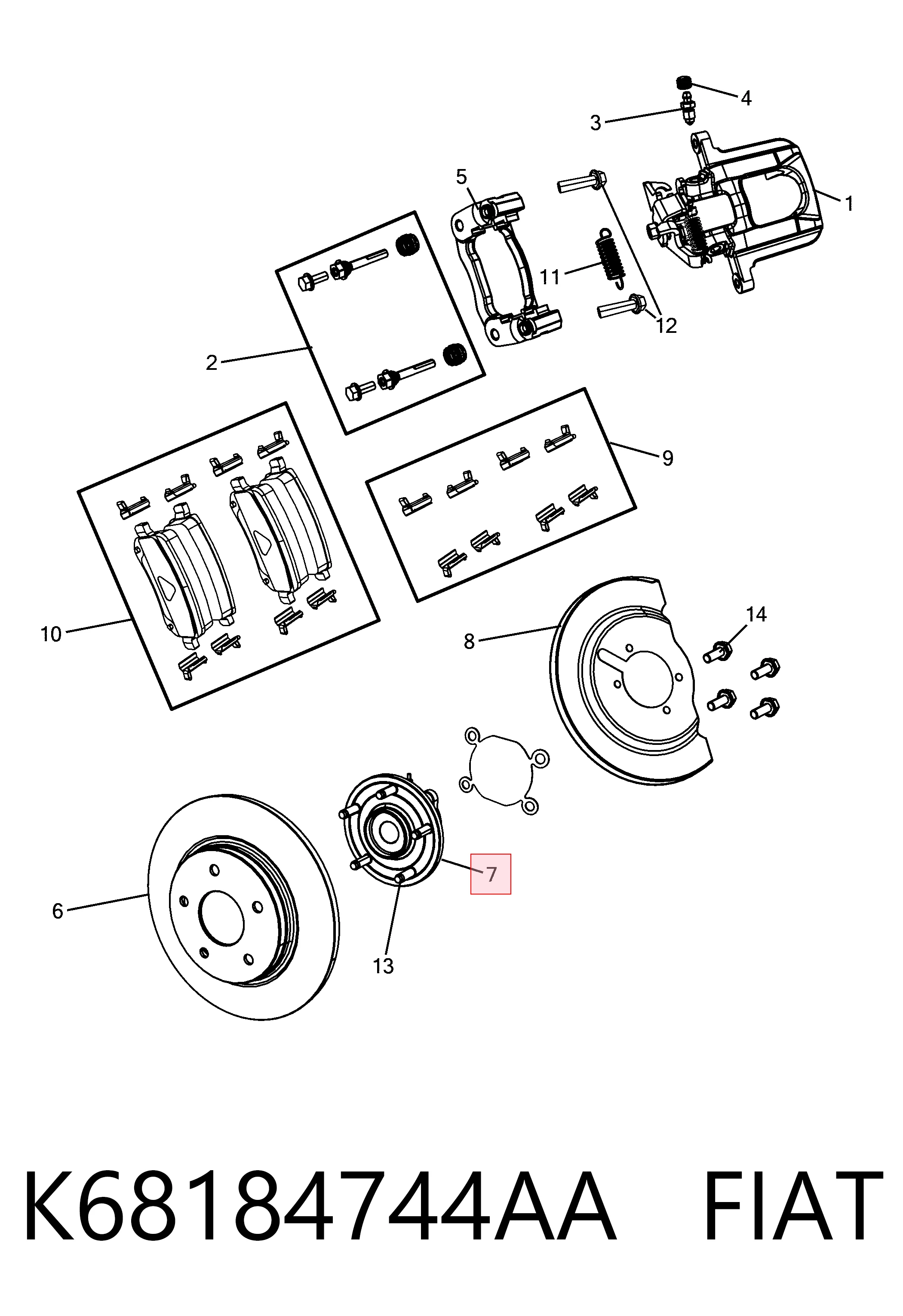 Купити 5171124AF Chrysler Маточина задня права
