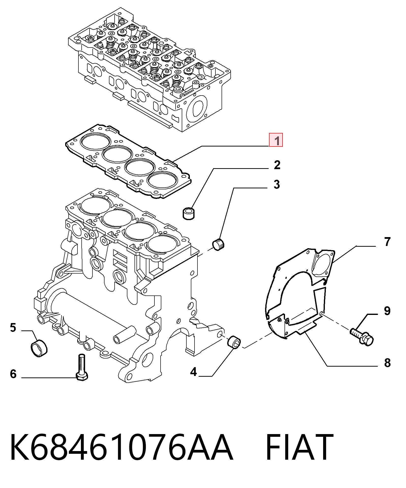 Прокладка ГБЦ Opel 55211409 ціна, від 39.70 USD