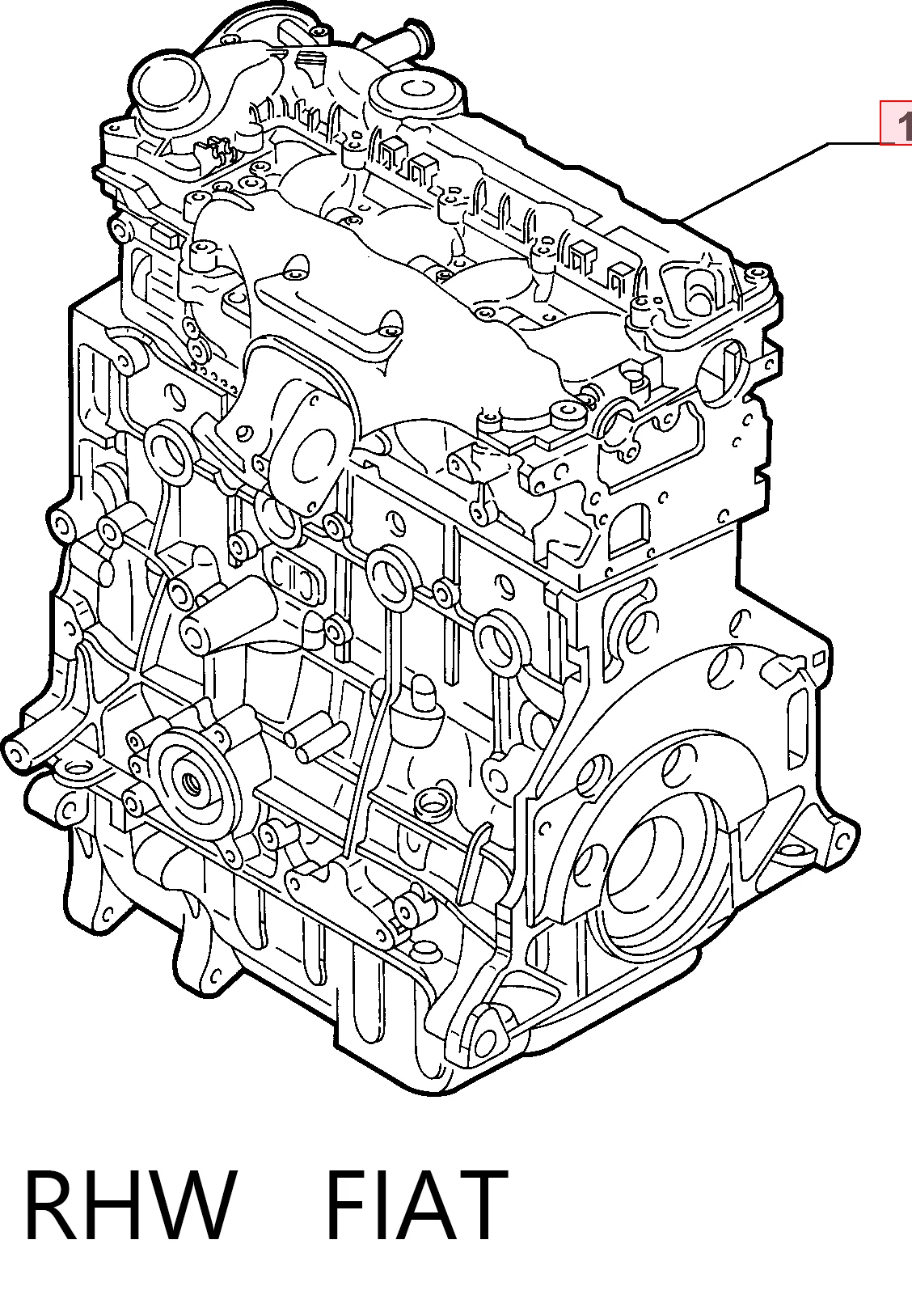 RHWDW10ATED4 Peugeot/Citroen Мотор в зборі