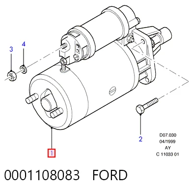 0001108083 Ford Стартер двигуна