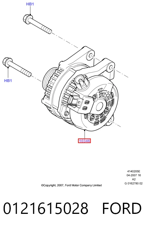 0121615028 Ford Авто генератор
