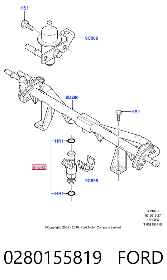  Паливні форсунки Ford Mondeo 1