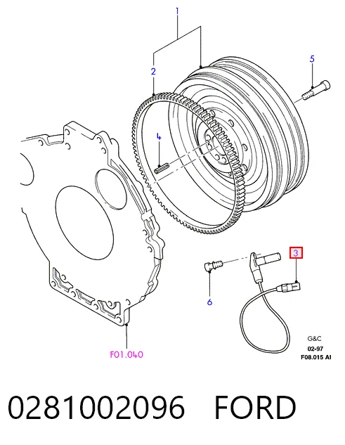 Датчик обертів колінвалу Bosch 261210003 ціна, від 43.18 USD