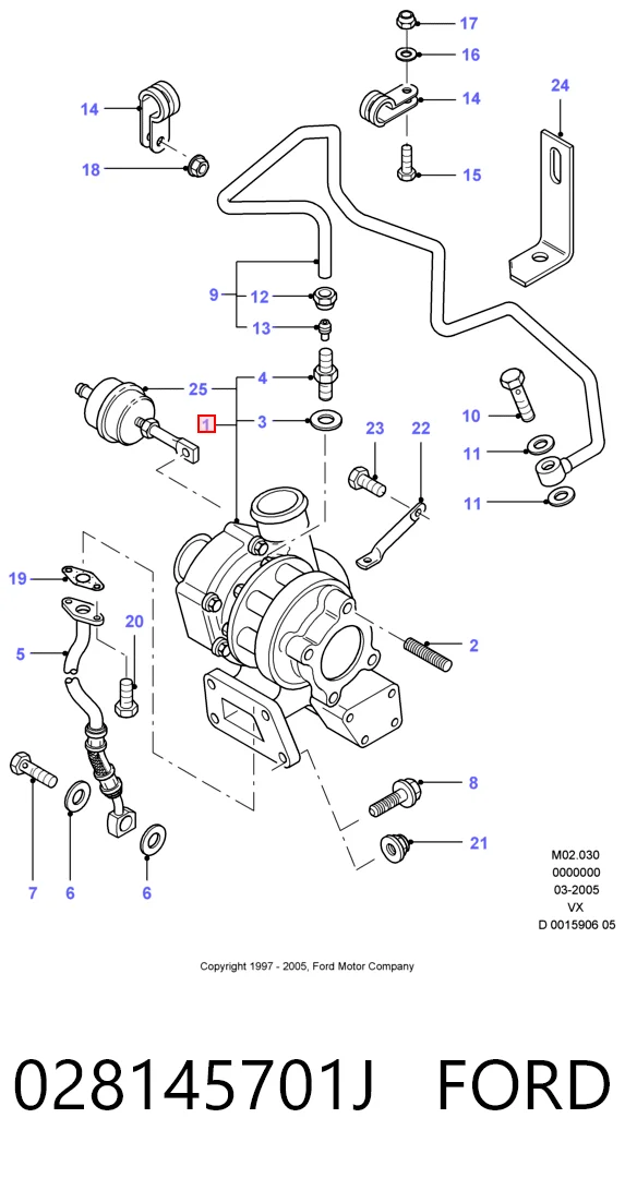 028145701J Ford Турбонаддув
