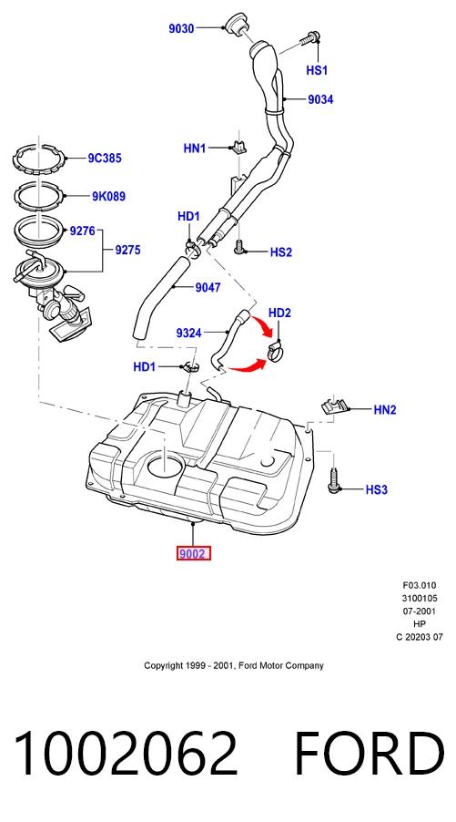 Б/бак Ford Fiesta Mk4 хетчбек (JAS, JBS) (1996 - 2002) ціна, від 124.79 USD