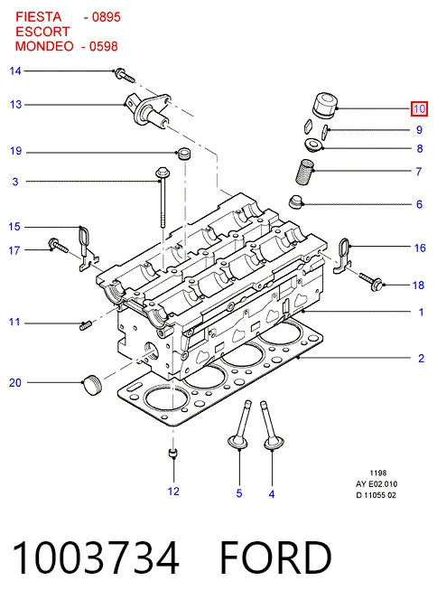 Штовхач клапана гідравлічний Ford Mondeo I хетчбек (GBP) (1993 - 1996) ціна, від 5.47 USD