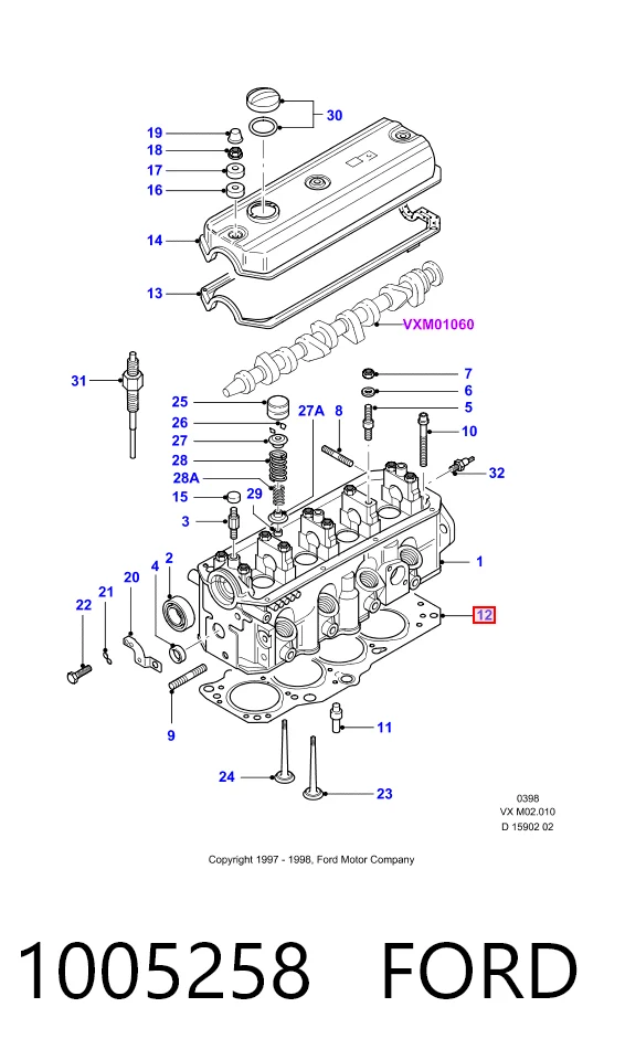 Прокладка ГБЦ Ford Galaxy I VX мінівен (WGR) (1994 - 2000) ціна, від 28.31 USD