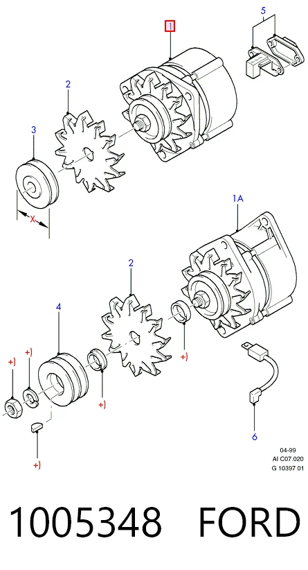 CA94 HC Parts Авто генератор