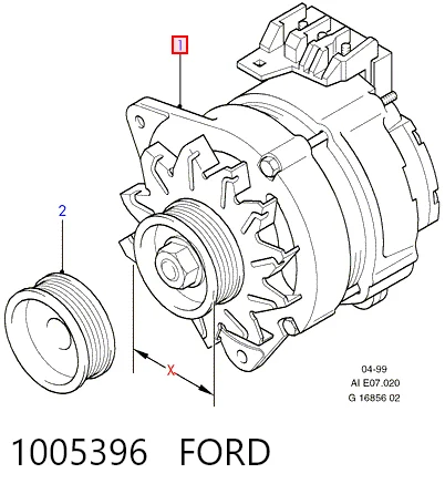 1005396 Ford Авто генератор