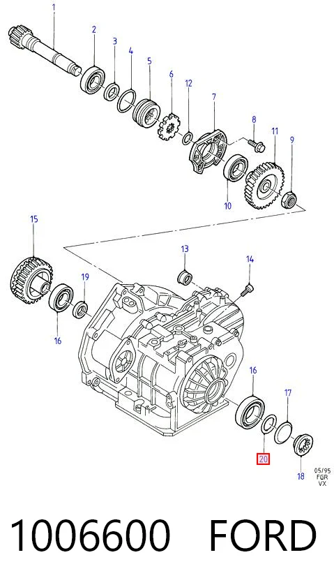 1006600 Ford Лампочка галогенна